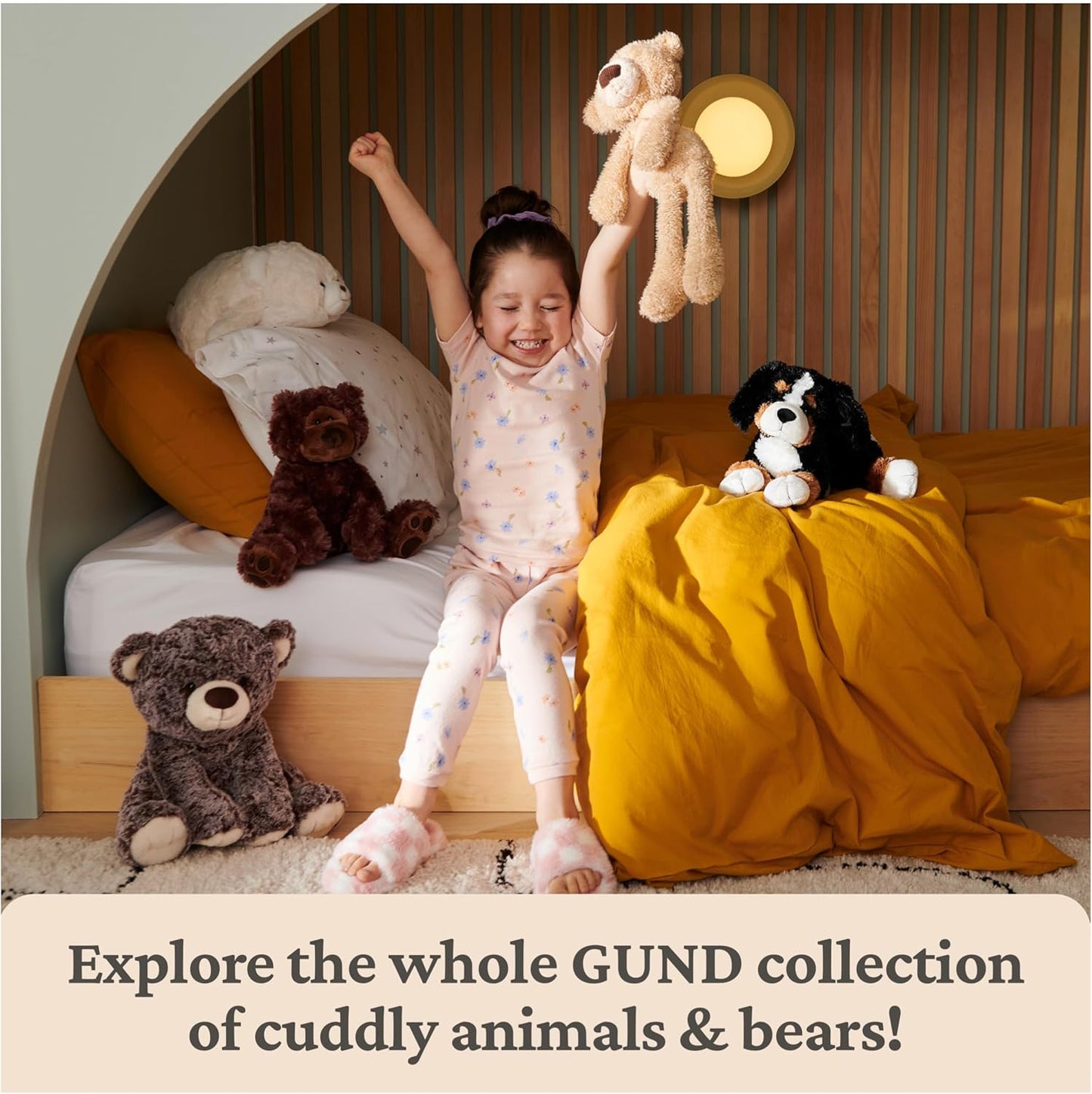 GUND Take-Along Friends Plush, Curtsy Ballerina Bunny, Bunny Stuffed Animal for Ages 1 and Up, Pink, 15"