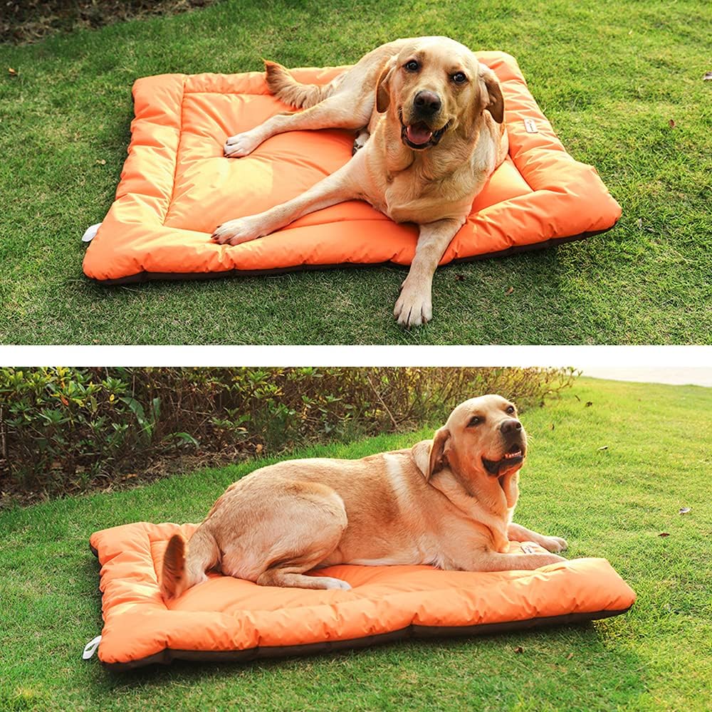 CHEERHUNTING Camping Dog Bed Pet Bed 40”X32”, Outdoor, Waterproof, Washable, Water-Resist, Large, Durable, Portable Travel Pet Mat