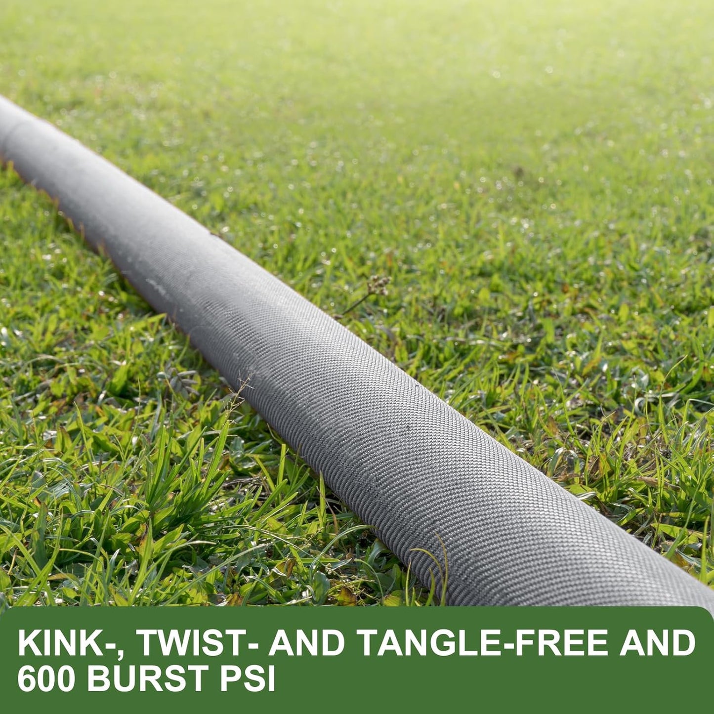 2025 Upgraded 50FT Non-Expanding Garden Hose, Ultra-Light & Flexible Water Hose - Burst-Resistant, Kink-Free, High-Pressure, All-Weather Use for Lawns, Gardens, and Outdoor Cleaning
