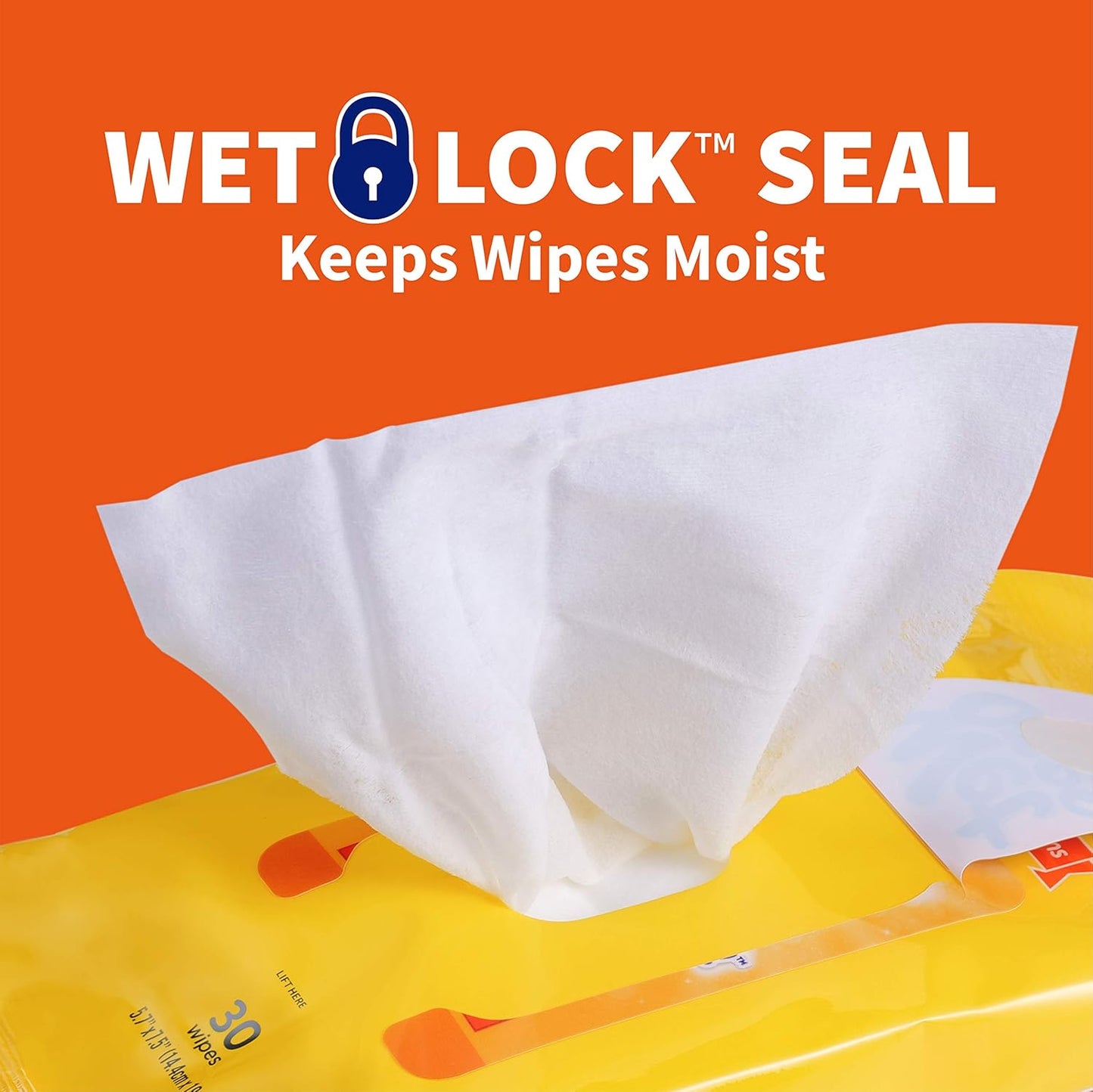 Wet Ones Dog Wipes, Pack of 2, 30 Count Total | Paw & Tushie | Tropical Splash Scent | Wet Lock Seal Pouch | With Chamomile