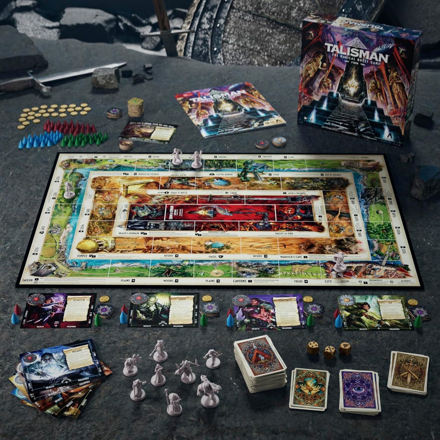 Avalon Hill Talisman: The Magical Quest Board Game, 5th Edition | Fantasy Tabletop Adventure Games | Ages 12 and Up | 2 to 6 Players | Roleplaying Strategy Games