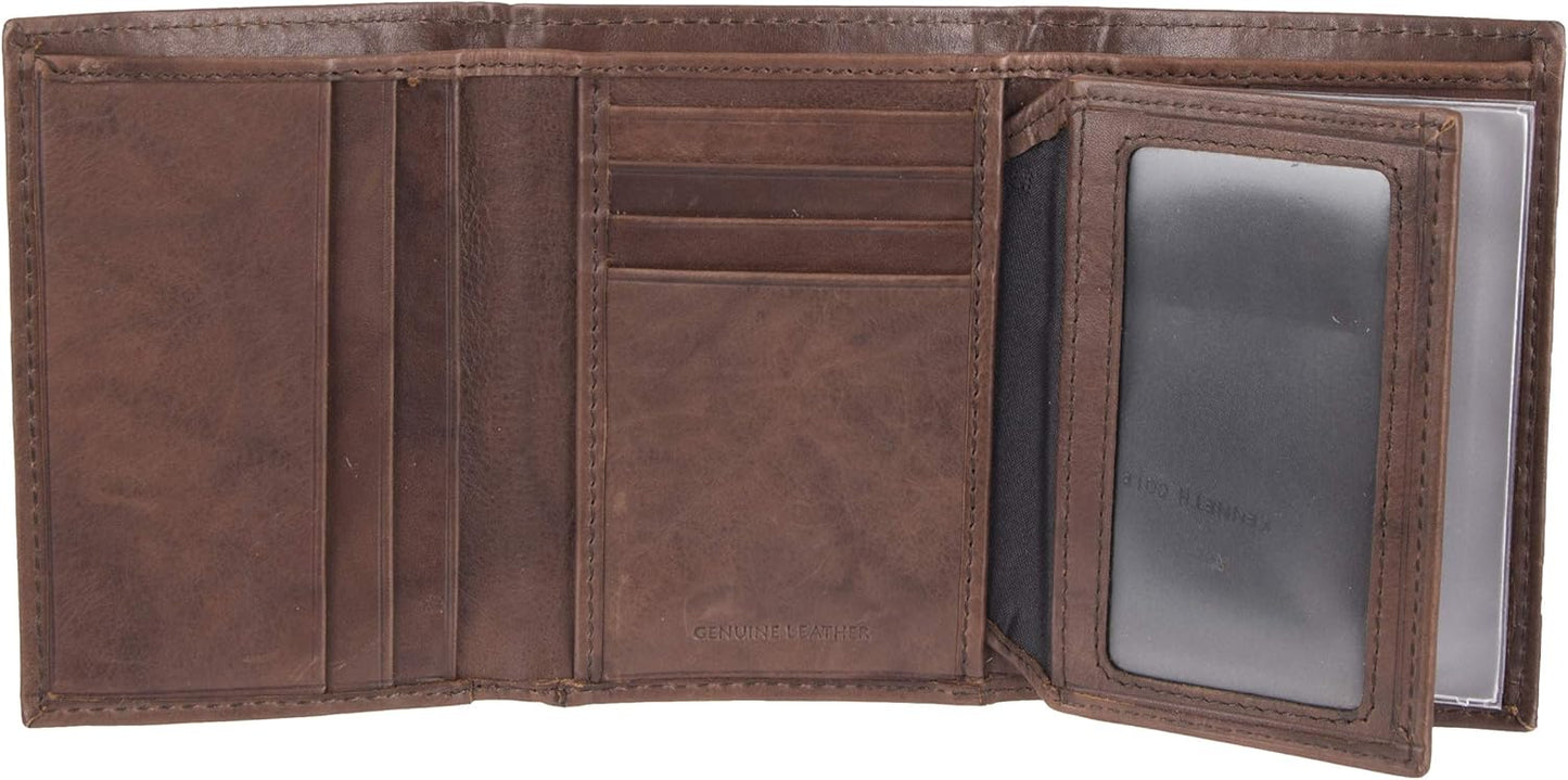 Kenneth Cole REACTION Men's RFID Slim Leather Trifold Wallet