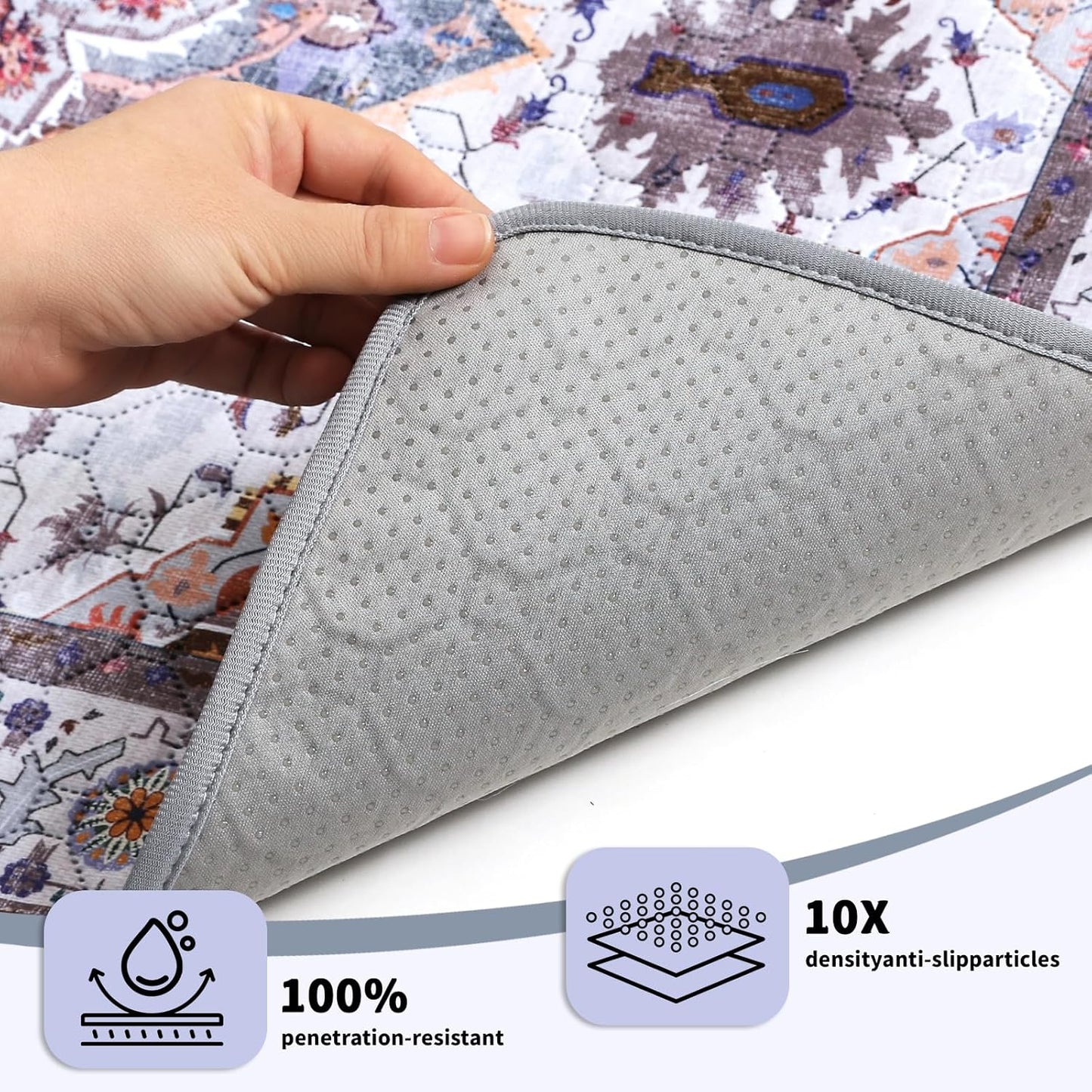 Washable Pee Pads for Dogs and Cats, Non-Slip and Leak-Proof Pee Pads, 100% Waterproof Reusable Puppy Training Mats for Puppy Playpen, Crate, Whelping Box, Potty Training