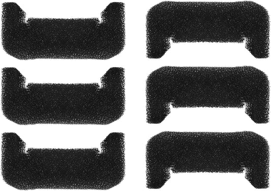 6 Pack Replacement of Cat Fountain Pump Sponge Filters, Compatible with DC-DR-160 Cat Fountain Pump, Fits 67oz/2L & 81oz/2.4L Stainless Steel Pet Fountain (Pump Not Included)