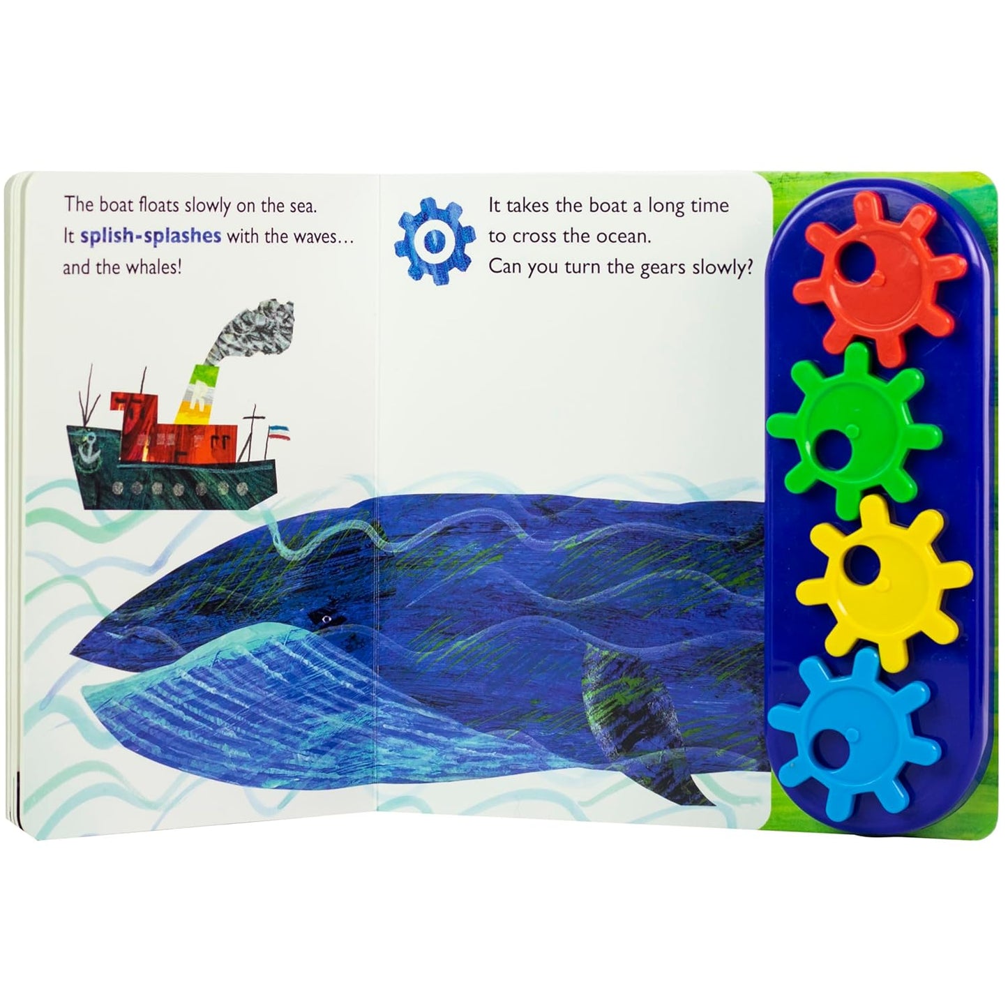 World of Eric Carle, Turn, Crank, Zoom! A STEM Gear Sound Book - PI Kids