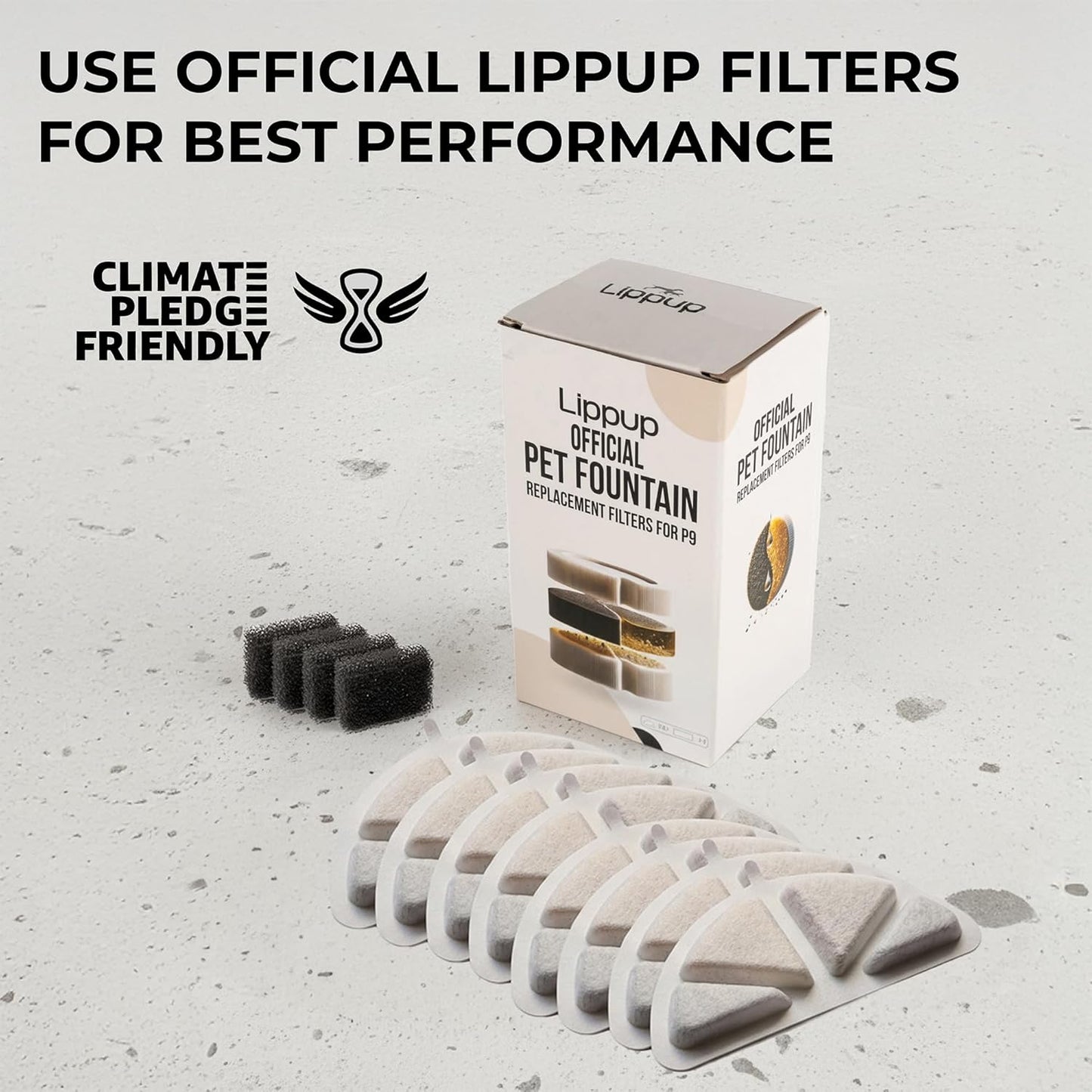 Replacement Filters for Stainless Steel Cat Water Fountain – 4 Months Set of Activated Carbon & Ion Exchange Resin for Fresh & Clean Drinking, Pack of 8 Filters