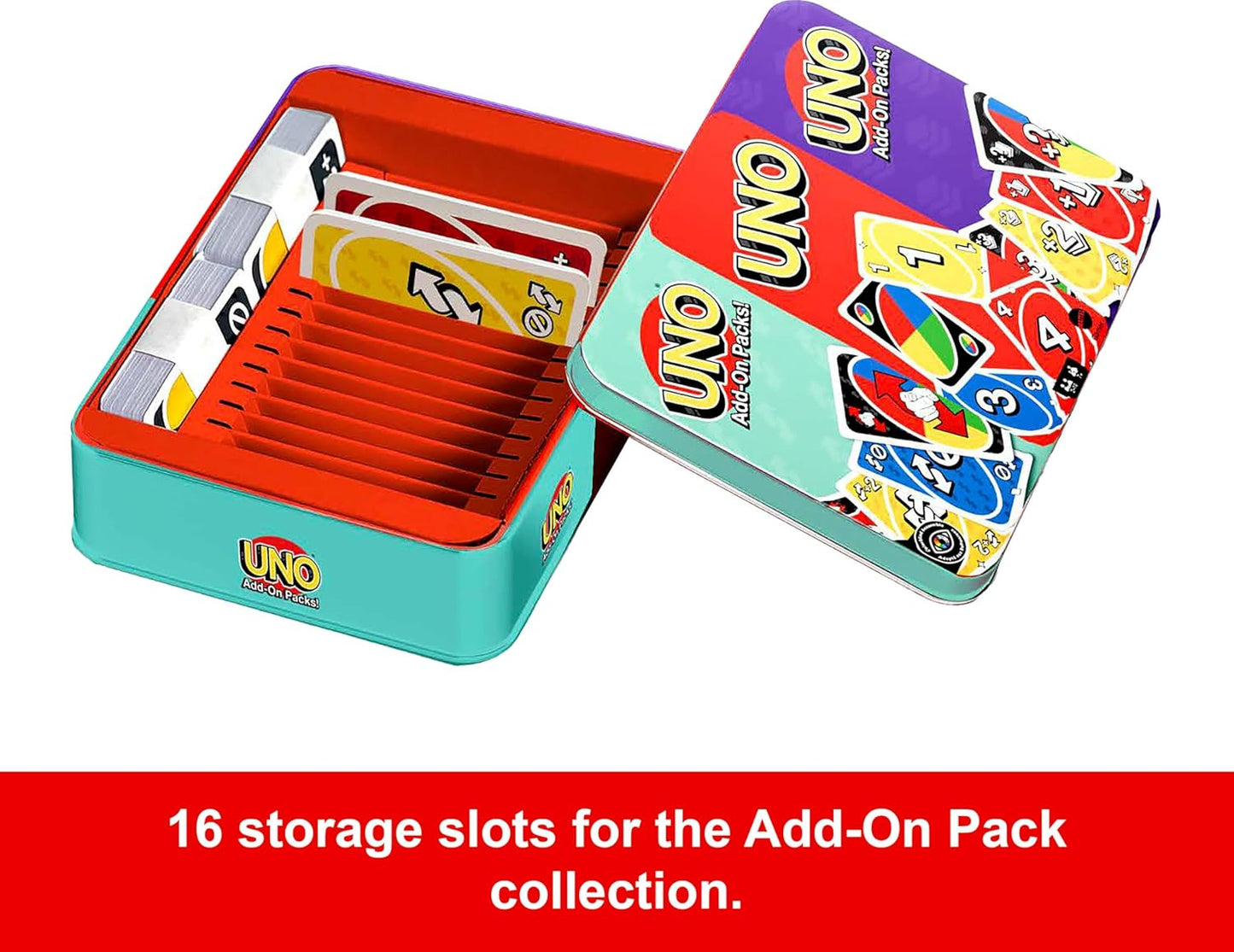 Mattel Games UNO Card Game with 2 Add On Packs & Collectible Tin for Kids, Adults & Family Game Night. 2 to 10 Players (Amazon Exclusive)