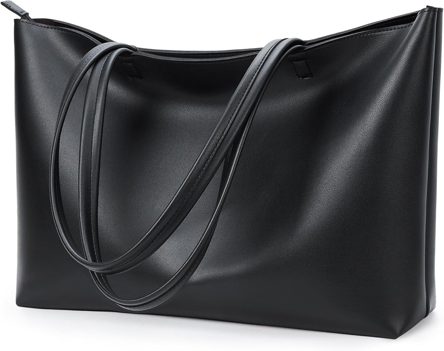 KALIDI Tote Bag Zipper Shoulder Bag Faux Leather Purses Satchel for Women Casual Handbag Work Dating College