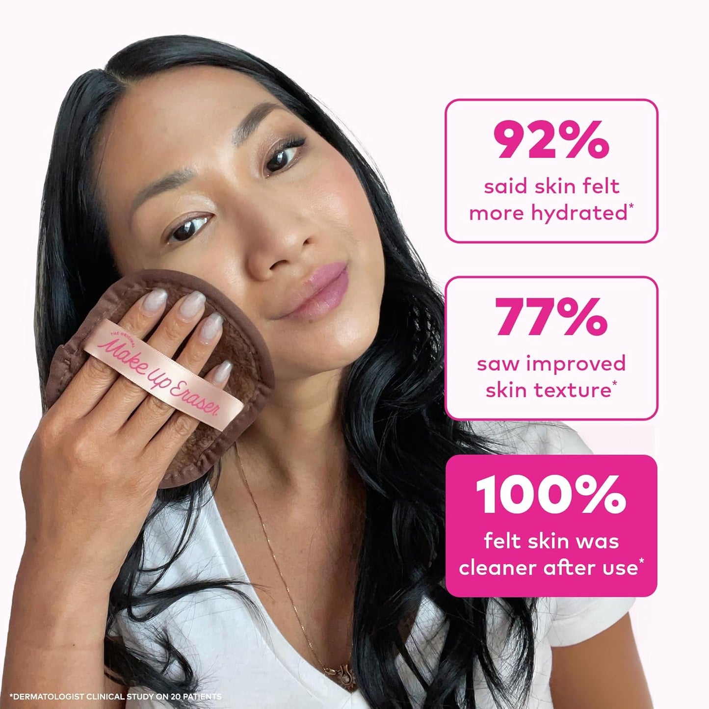 7-Day Set, Erase All Makeup with Just Water, Including Waterproof Mascara, Eyeliner, Foundation, Lipstick, Sunscreen, and More! 7ct
