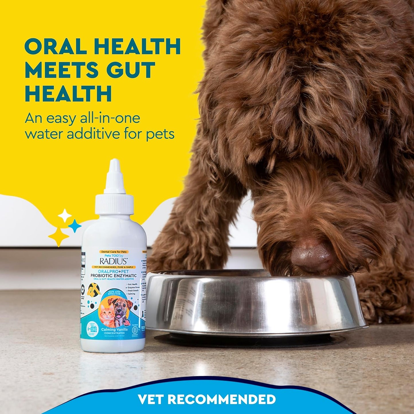 RADIUS OralPro+ Pet Probiotic Dental Water Additive (Enzymatic)