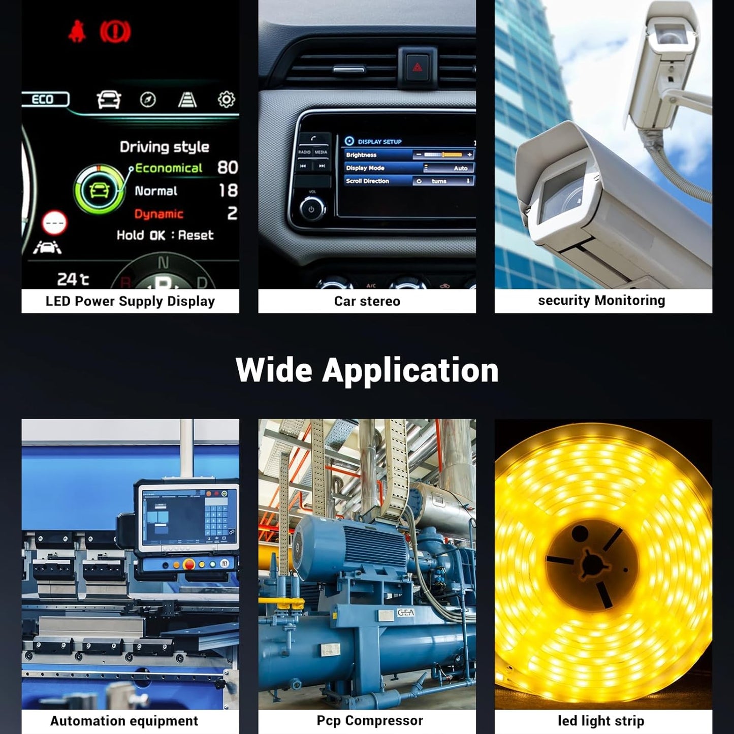 Adjustable Power Supply with LED Display - AC110V/220V to DC 0-12V Converter 600W 50A Power Supply
