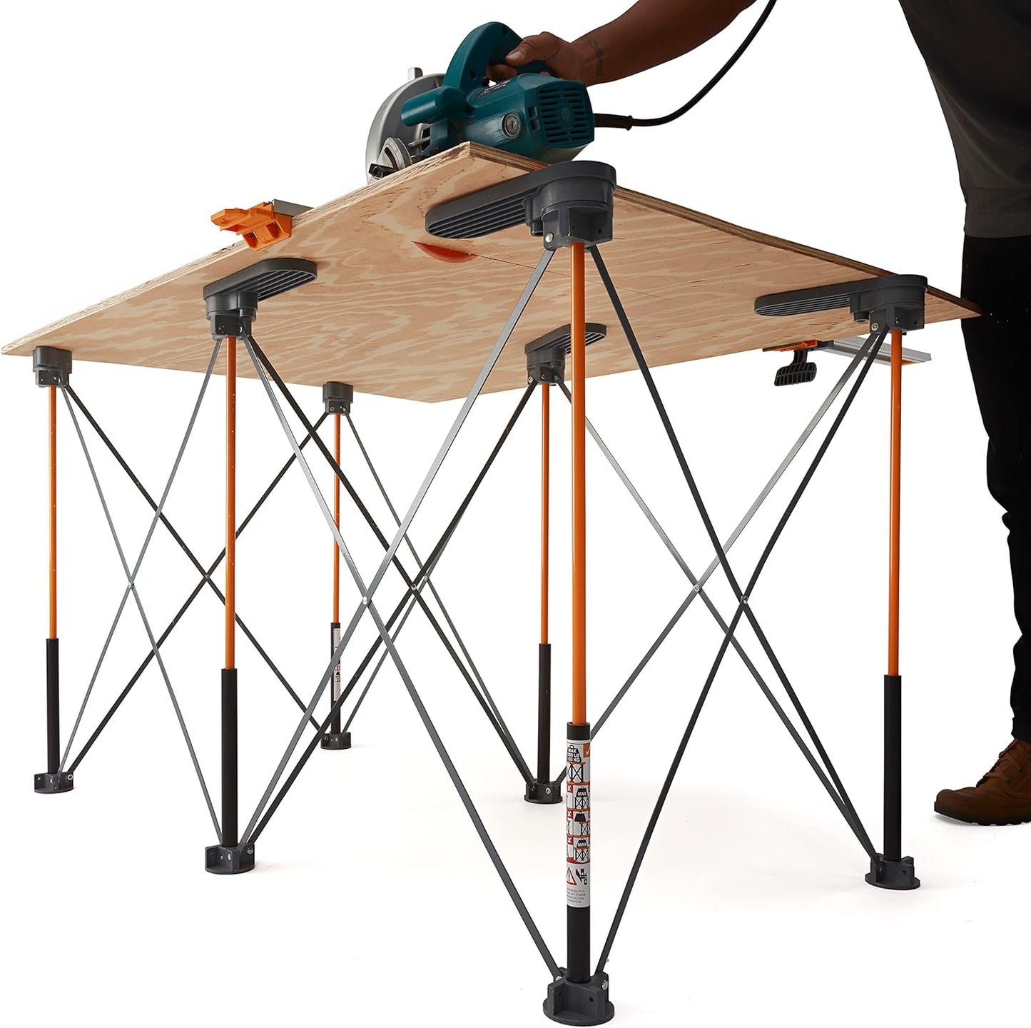 BORA Wide Panel Supports, Centipede Workbench Accessory, Holds Material Firmly While Cutting, 4-Pack, CA0804