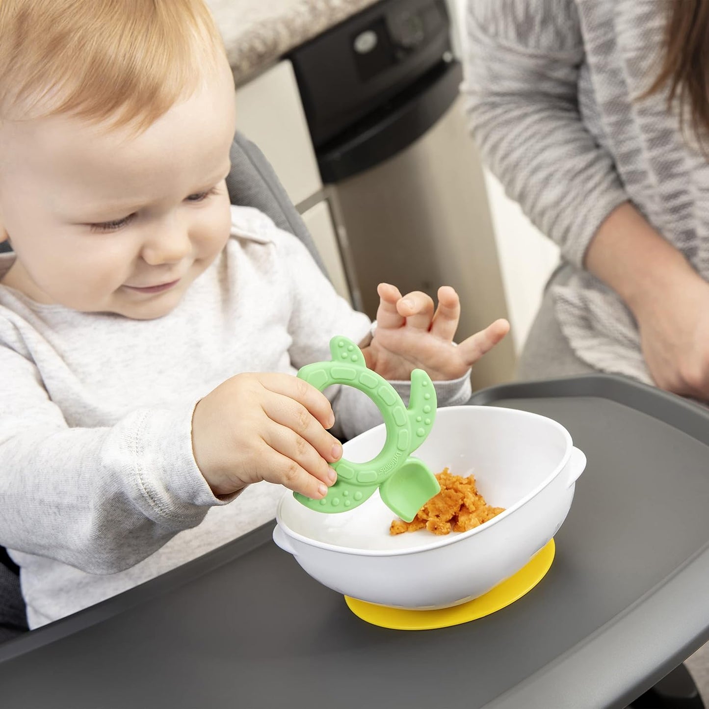 Dr. Brown's No-Slip Strong Suction Bowls for Babies and Toddlers, Baby Led Feeding, 2-Pack, BPA Free, 4m+