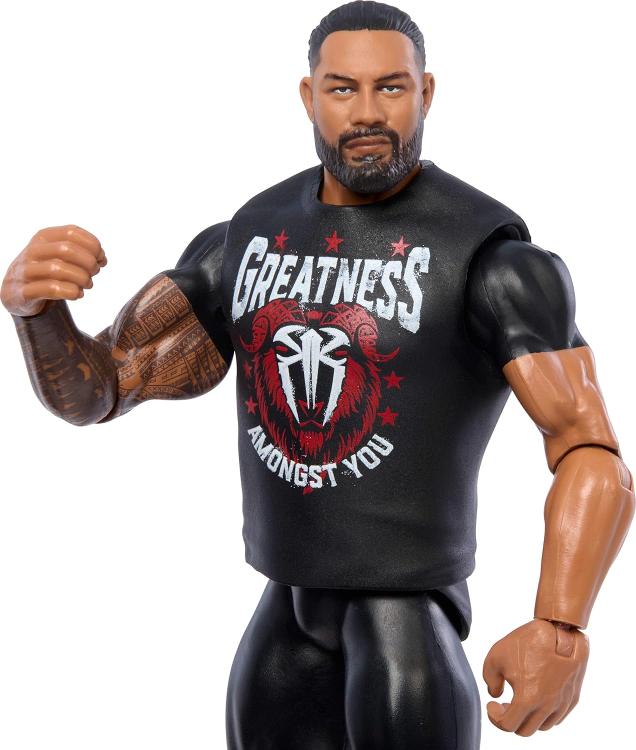 Mattel WWE Roman Reigns Action Figure, Main Event Series #151 6-inch Collectible with 10 Articulation Points & Life-Like Look
