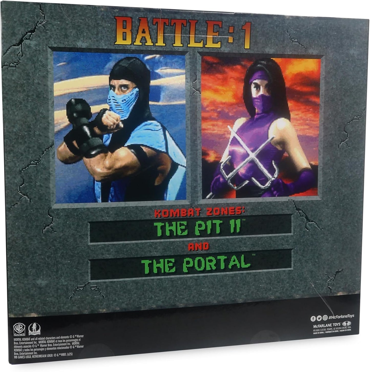 Mortal Kombat Sub Zero VS Mileena - 2pk- Classics WV1