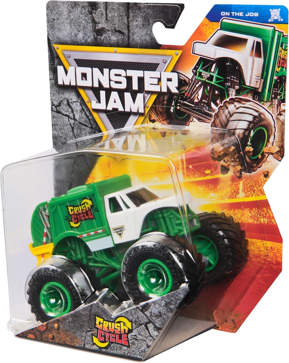 Monster Jam, Official Crush Cycle Monster Truck, Die-Cast Vehicle, 1:64 Scale, Kids Toys for Boys Ages 3 and up