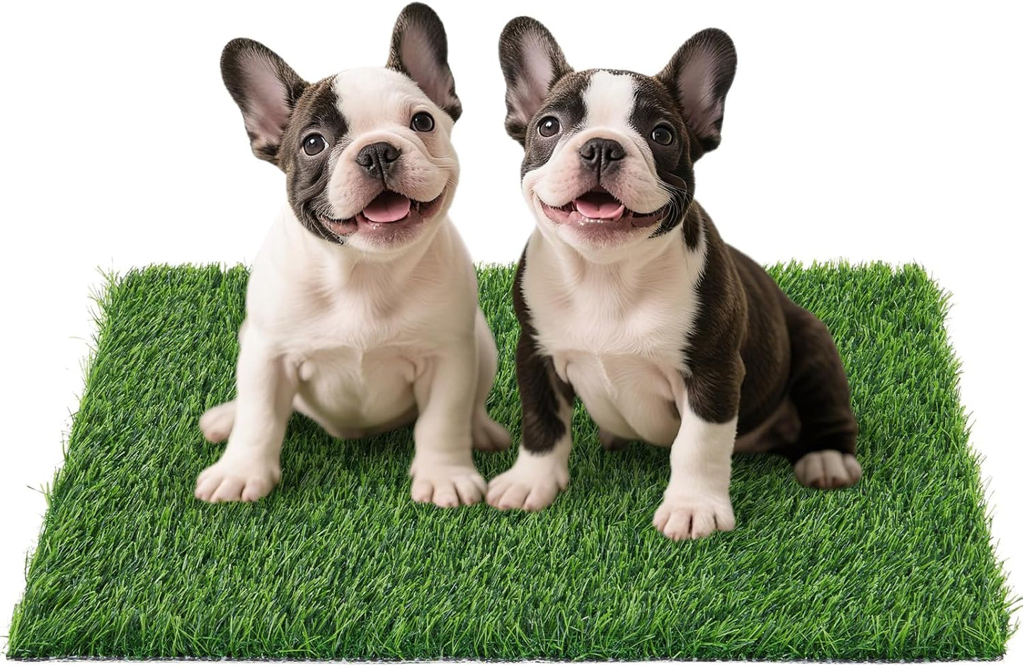Artificial Grass Pad for Dogs Potty: Fake Grass for Dogs Puppy Potty Training to Pee and Poop on Balcony, Backyard, Patio, Apartment - Protect Floor and Furnitures, 2X Faster Drainage, Easy to Clean