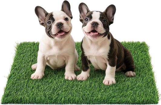 Artificial Grass Pad for Dogs Potty: Fake Grass for Dogs Puppy Potty Training to Pee and Poop on Balcony, Backyard, Patio, Apartment - Protect Floor and Furnitures, 2X Faster Drainage, Easy to Clean