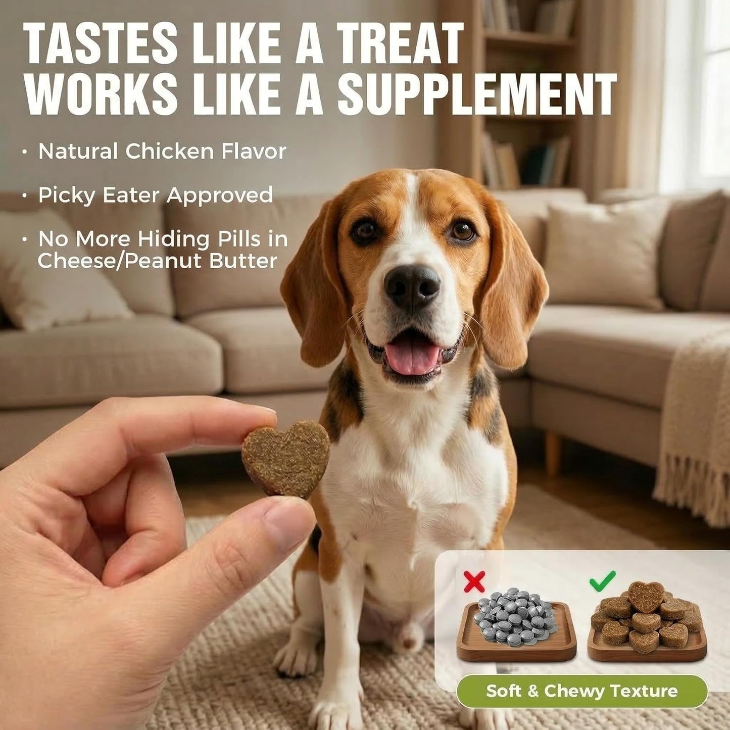 Probiotics for Dogs 20 Billion CFU - 6 Strains with Bacillus Subtilis - Soft Chews for Dog Diarrhea, Gas, Bad Breath & Itchy Skin - Digestive & Immune Support - 90 Count