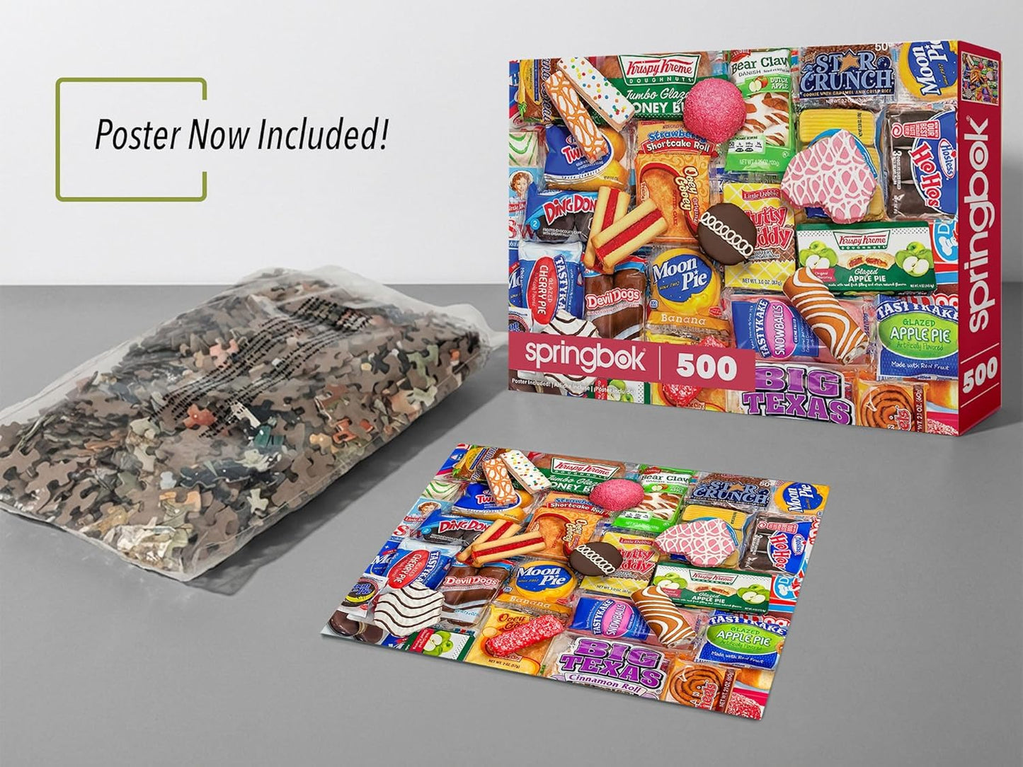 Springbok - Snack Treats - 500 Piece Jigsaw Puzzle- Nostalgic Photo of Our Favorite Snacks from Past