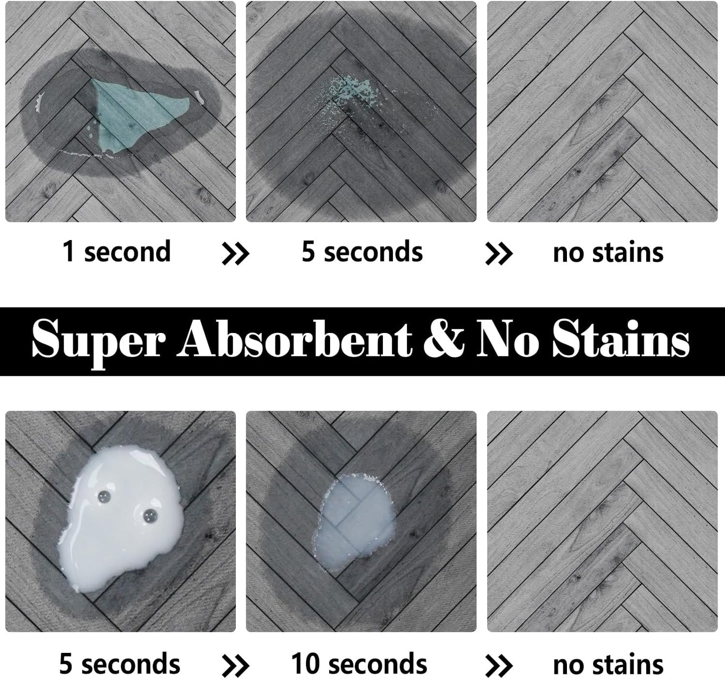Dog Food Mats for Floors Absorbent, Pet Cat Food Mat - Quick Dry Dog Bowl Mats for Food and Water, Eco-Friendly Boho Pet Supplies