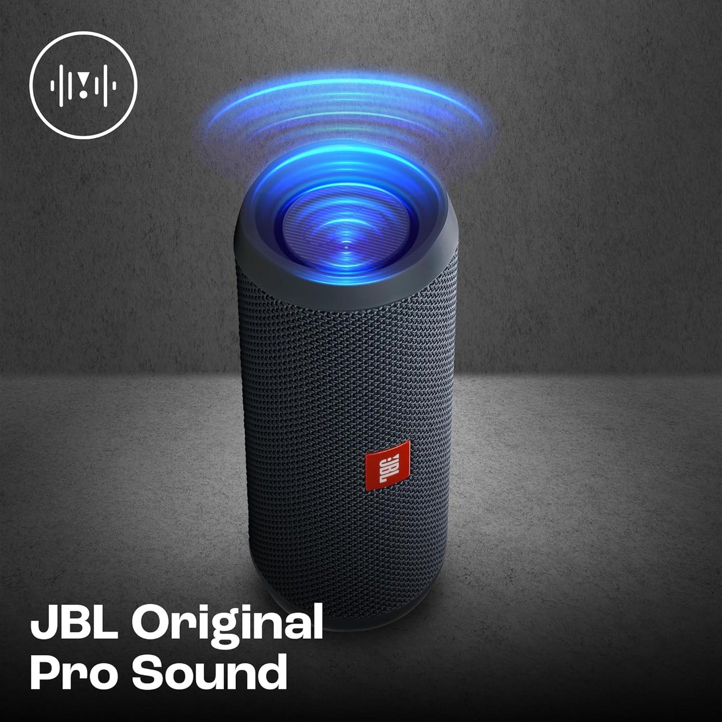 JBL Flip Essential 2 - Portable Bluetooth Speaker, powerful sound and deep bass, IPX7 waterproof, 10 hours of playtime for home, outdoor and travel (Gun Metal)