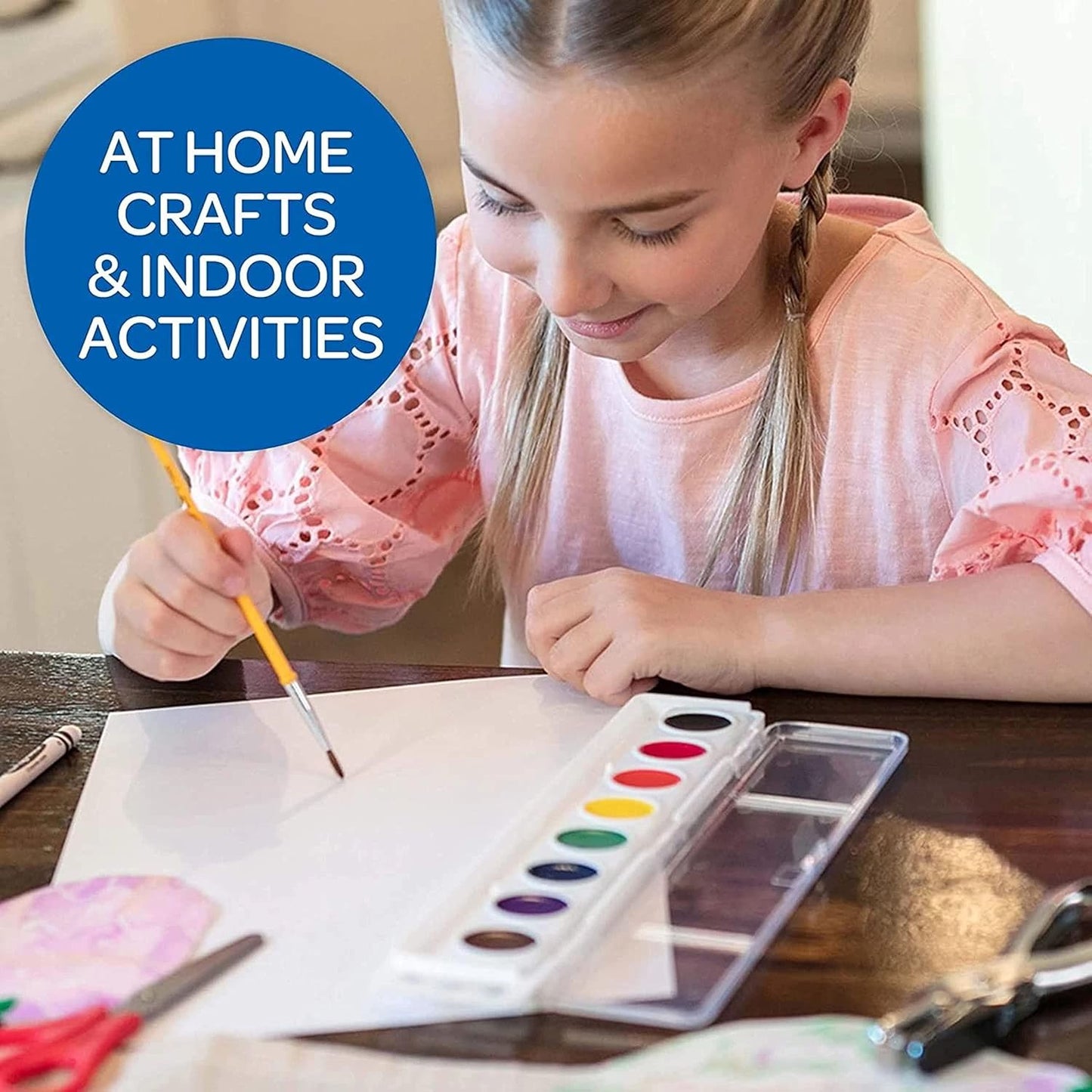 Crayola Washable Watercolor Paint Sets for Kids (12ct), Bulk Classroom Art Supplies for Preschool & Kindergarten, Easter & Spring Crafting Activities for Toddlers