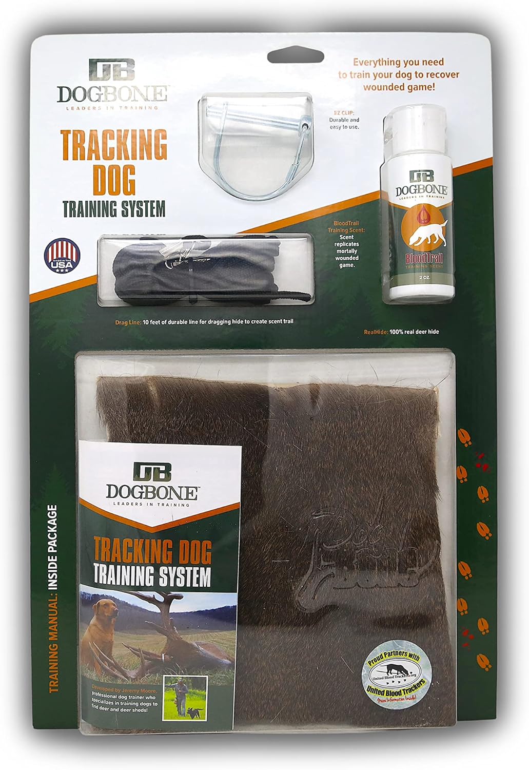 DogBone Tracking Dog Training System to Train Your Dog to Track Wounded Deer | Dog Training Kit | Hunting Dog Accessories | Dog Scent Training Kit | Deer Hunting Accessories | Dog Training Tools