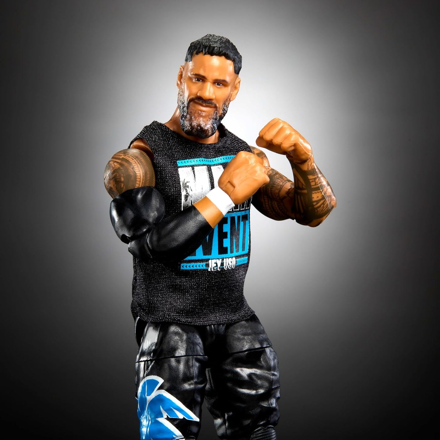 Mattel WWE Top Picks Elite Action Figure & Accessories Set, Jey USO 6-inch Collectible with Swappable Hands, Ring Gear & 25 Articulation Points