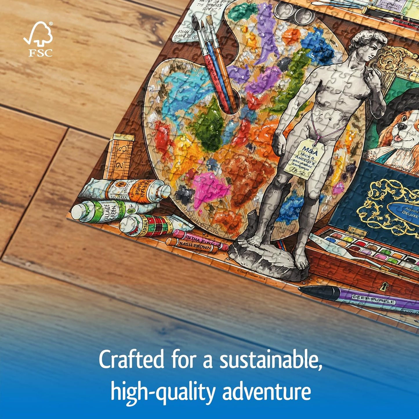Wonder Forge The Artist's Cabinet 1000 Piece Jigsaw Puzzle for Adults | Unique, Perfectly-Fitting Pieces | Fun, Vibrant Imagery | Amazon Exclusive
