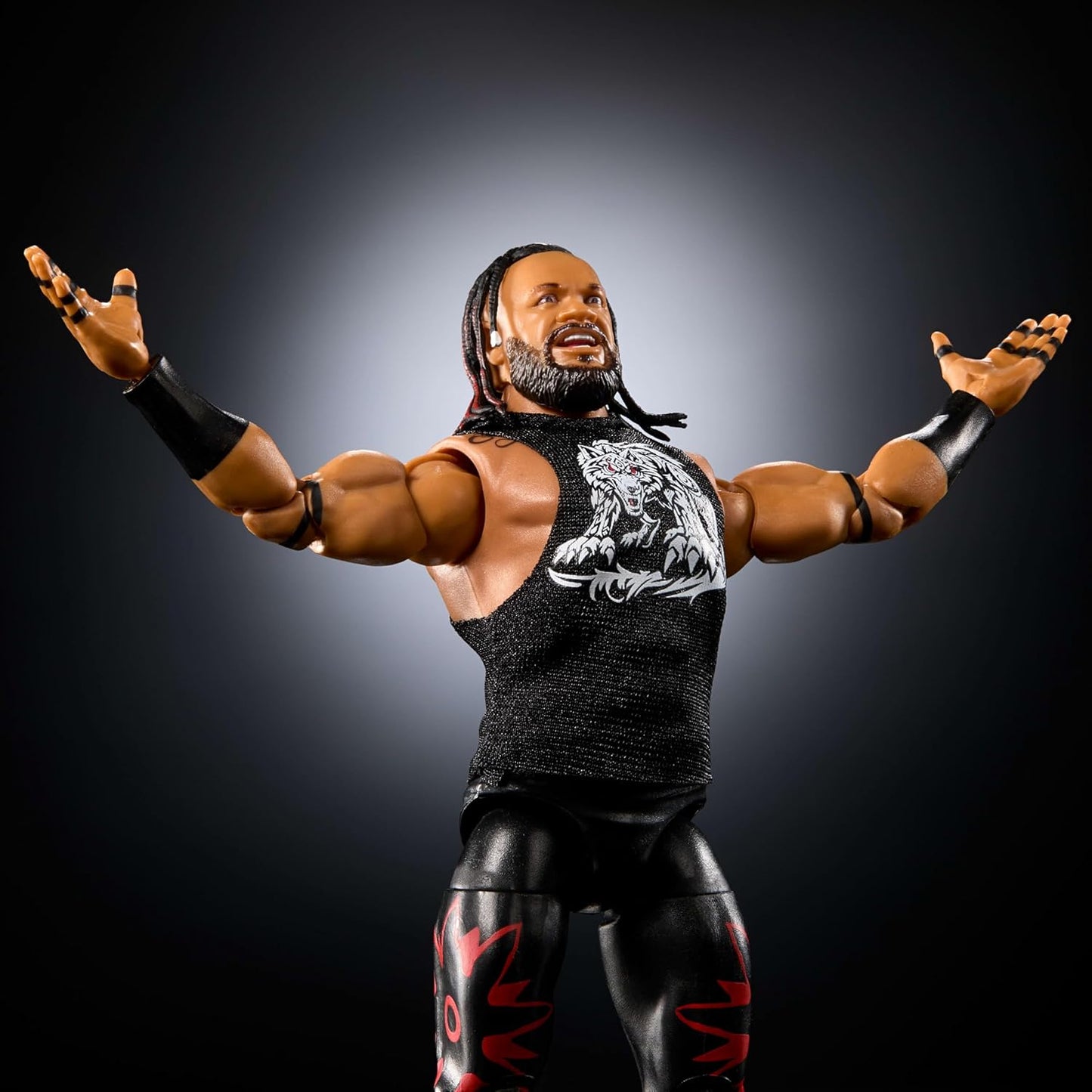 Mattel WWE Elite Action Figure & Accessories, Series #118, 6-inch Collectible Jacob Fatu with 25 Articulation Points & Swappable Hands