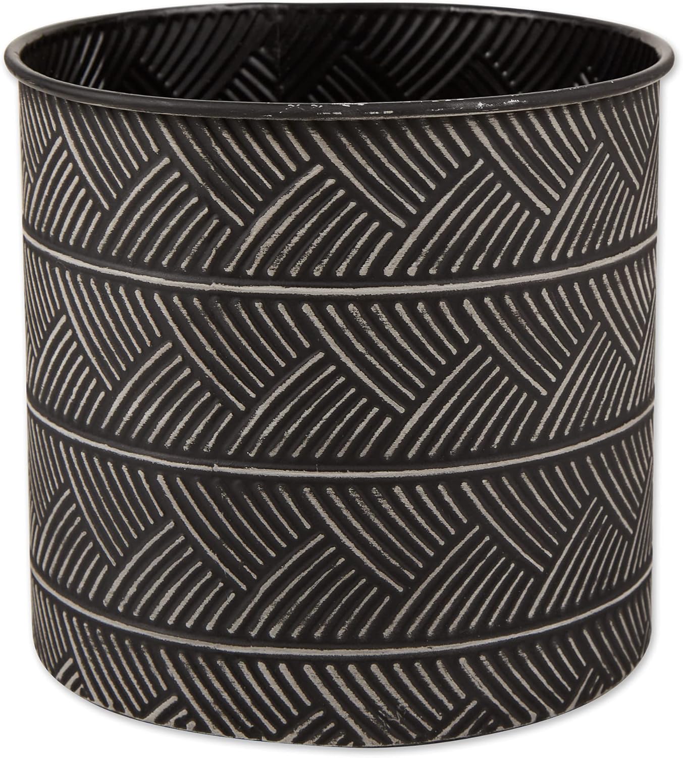 DII Bucket Plant Stand Set Indoor/Outdoor, Large, 9x9x24; Small, 8x8x19.5, Deco Waves, 2 Piece