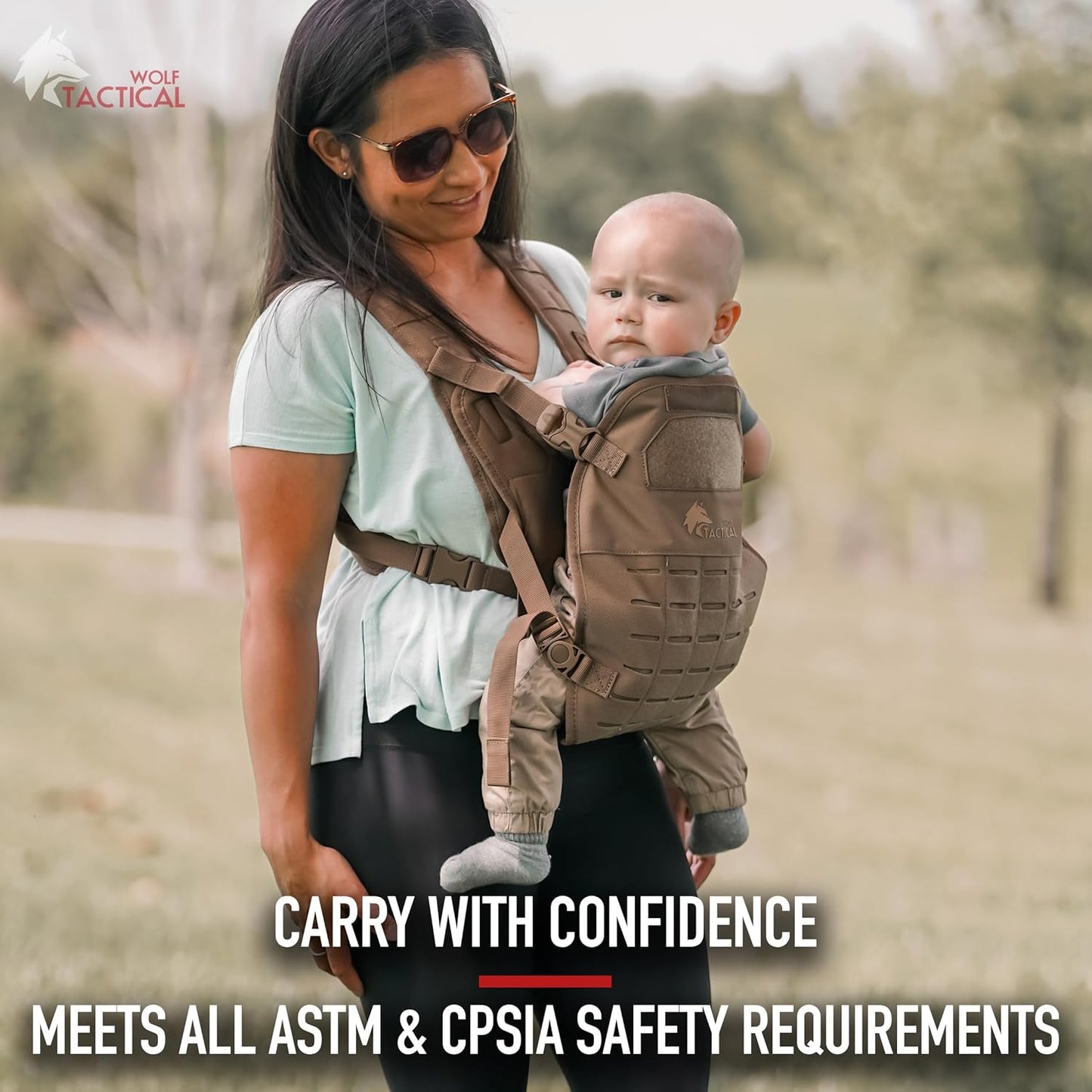 WOLF TACTICAL Toddler and Baby Carrier for Men - Dad Baby Military Mens Baby Carrier for Infants and Toddlers