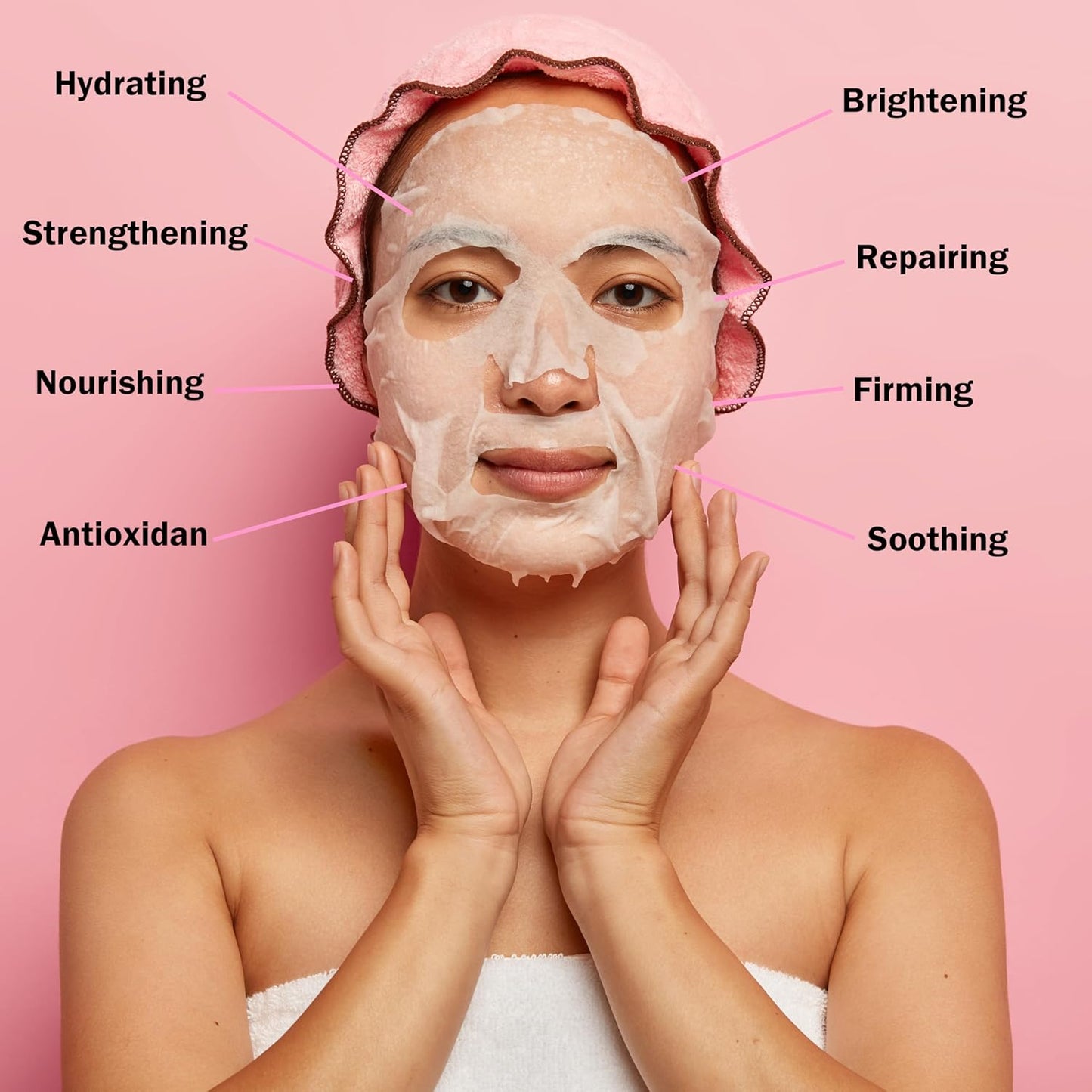 40 Pack Collagen Face Masks Skincare Bulk for All Skin Types,Hydrating Spa Sheet Mask for Sensitive Skin, Facial Mask Sets For Women Skin Care,Hydrating Face Mask Gifts Set for Teen Girls