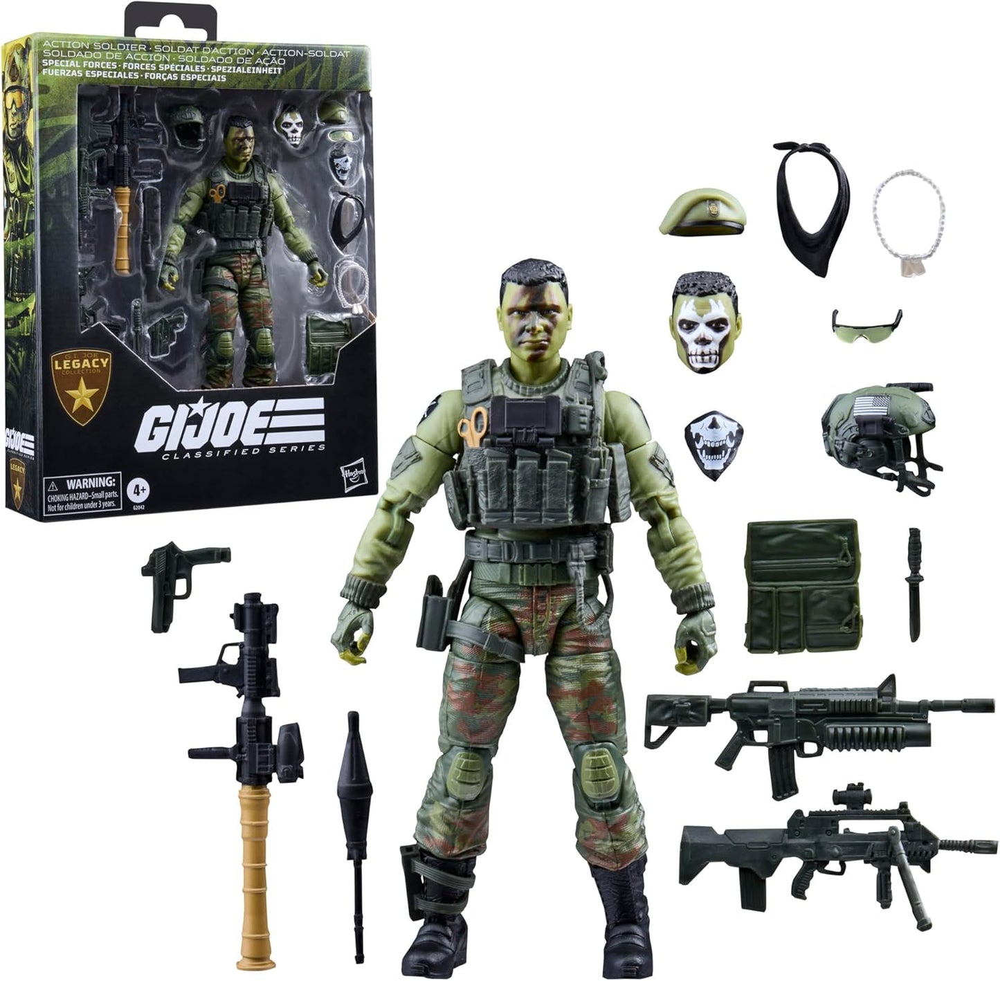 G.I. Joe Classified Series Legacy Collection: Action Soldier - Special Forces, Collectible 6 Inch Action Figure Set with 16 Accessories