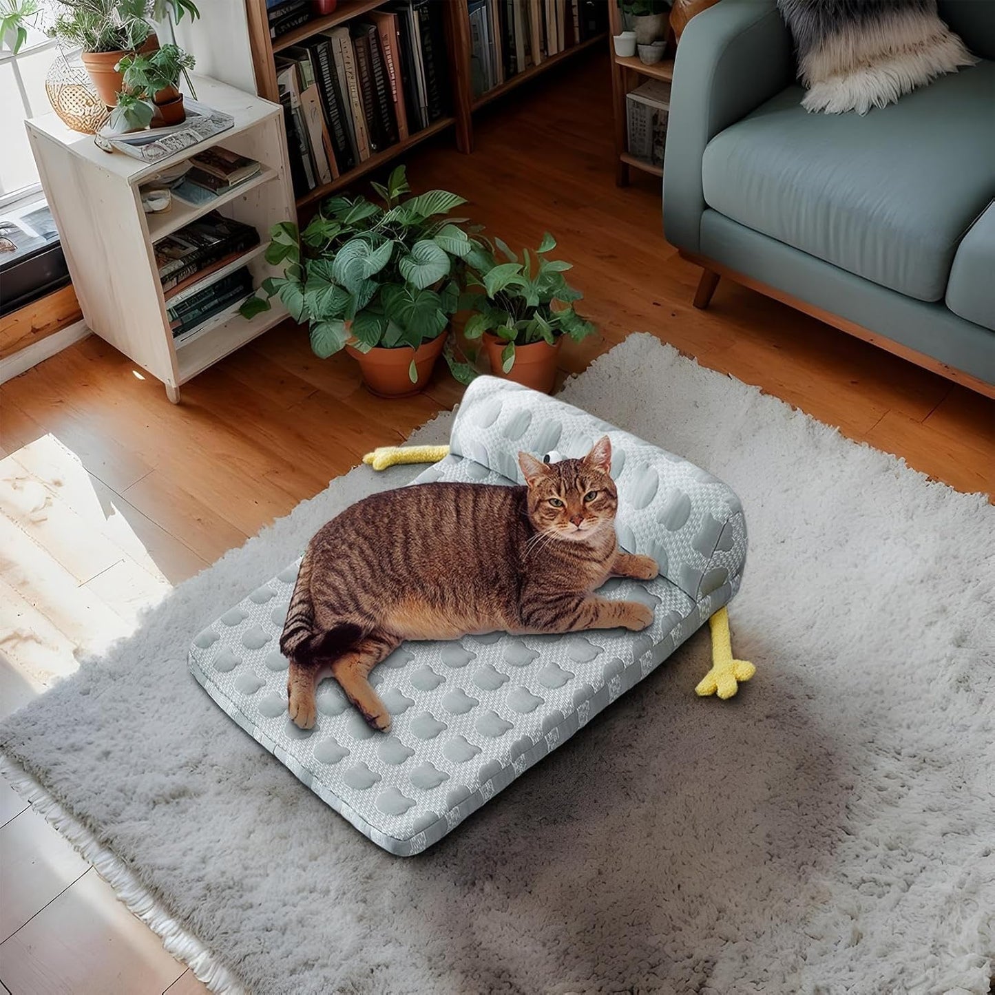 Cooling Dog Bed, Sleeping Mat Pad, Pet Cushion with Non-Slip, Cooling Pad with Washable Cover, Pet Accessories Collection, Comfort Kit for Puppy Cat Kennel Crate Indoor Outdoor Camping
