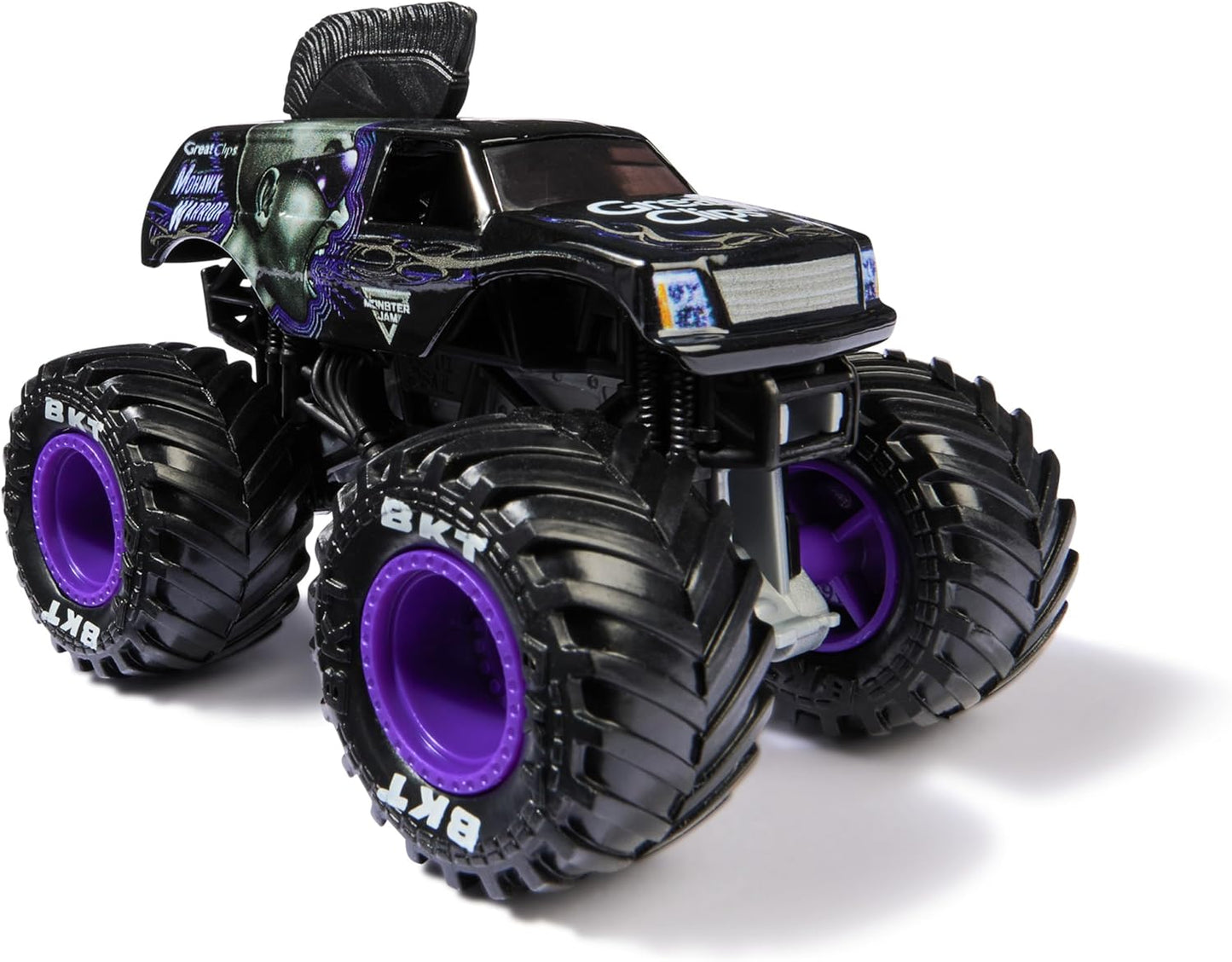 Monster Jam, Official Mohawk Warrior Monster Truck, Die-Cast Vehicle, 1:64 Scale, Kids Toys for Boys Ages 3 and up