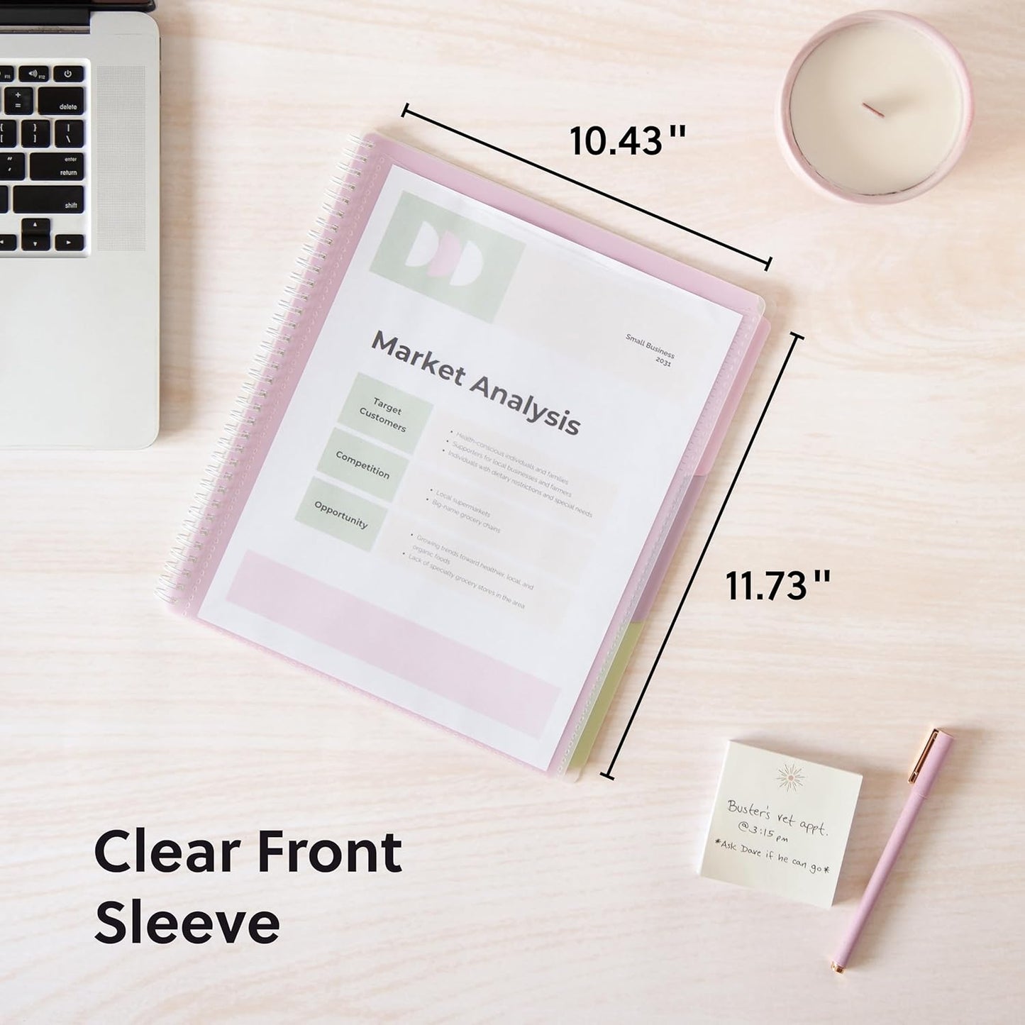 Smead Poly Project Organizer, 6 Tabs, 12 Pockets, Letter Size, Pastel (89208) (Pack of 1)