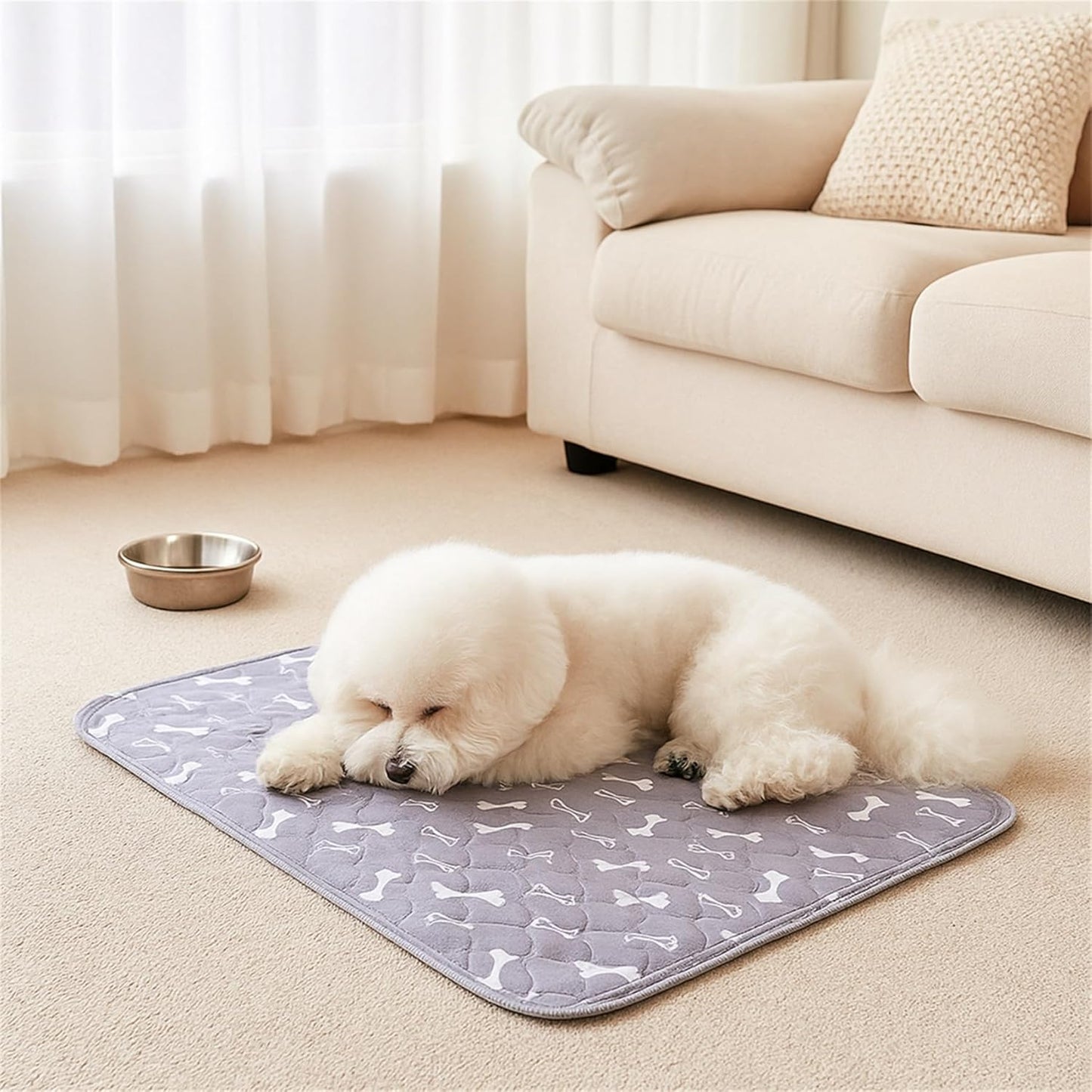 The Pee Pad Dogs Actually Use, 4-Layer Leak Protection Washable Pee Pads, Easy to Clean & Reusable (E,S(17.7" x 23.6"))