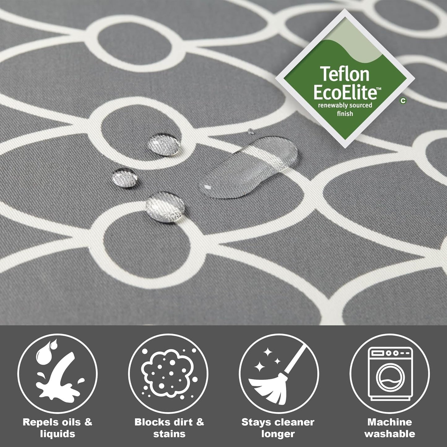 MidWest Homes for Pets Orthoperdic Egg-Crate Nesting Pet Bed w/ Teflon Fabric Protector, Medium Gray