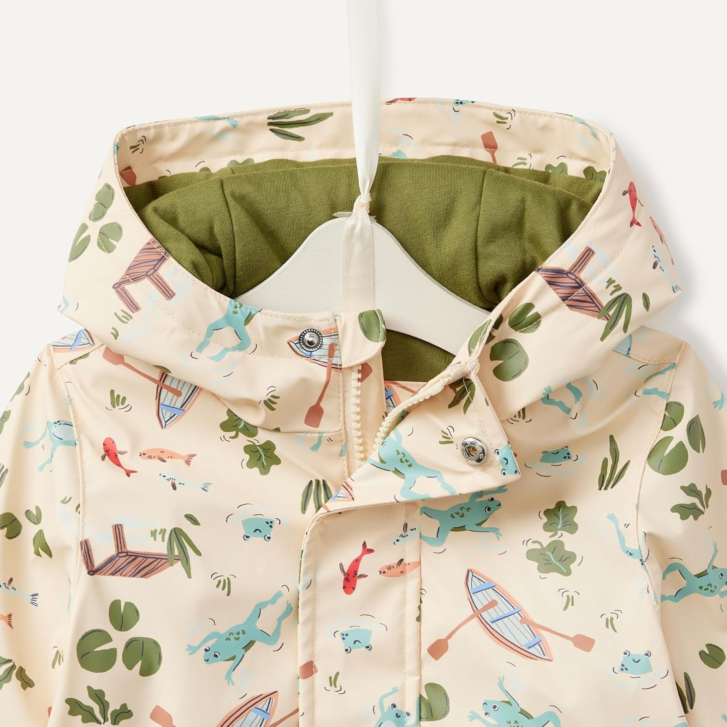 Amazon Essentials x Sofia Grainge Toddler and Baby Boys' Water-Repellent Rain Jacket with Quilted Lining
