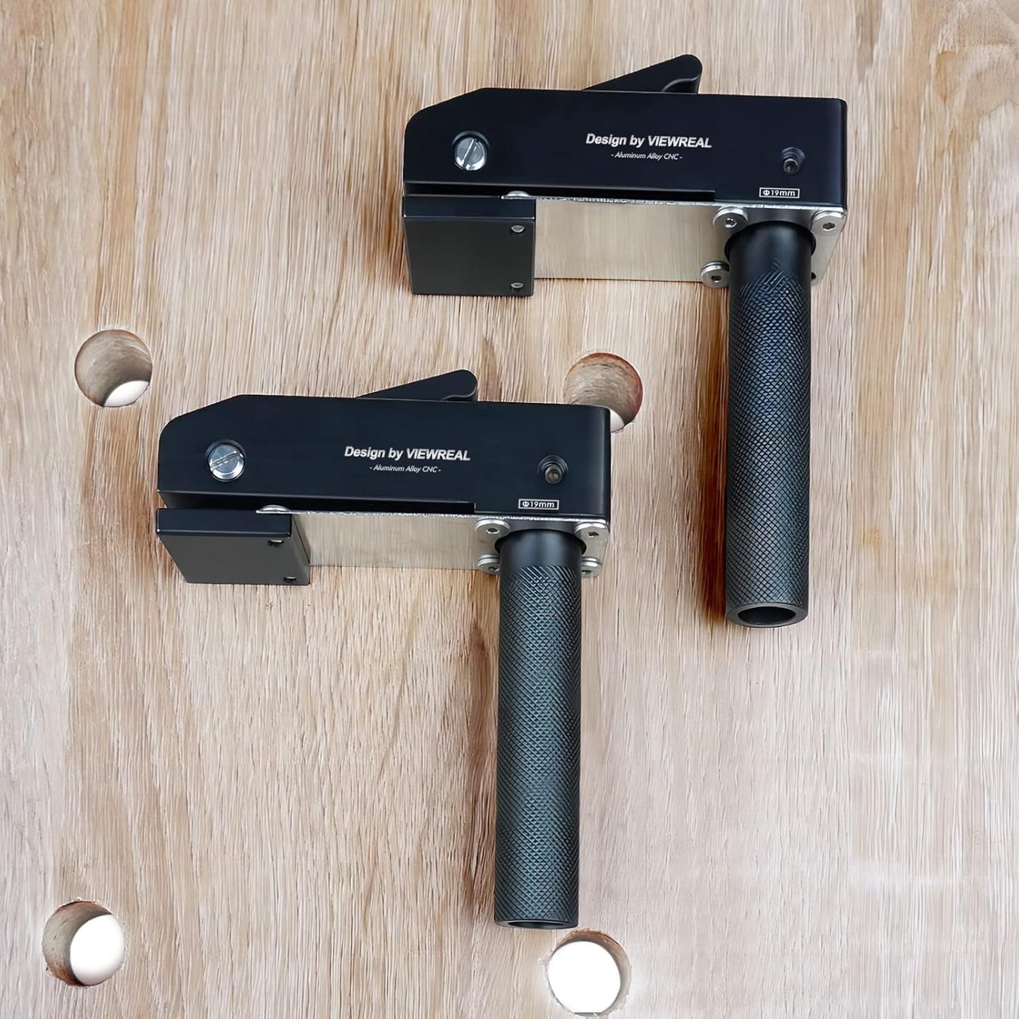 2 Pack 3/4 Inch (19mm) MFT Bench Dog Clamps, Aluminum Alloy Hold Down Clamps for Woodworking with Quick Release, Adjustable Benchtop Clamps for Secure Workholding and Versatile Use