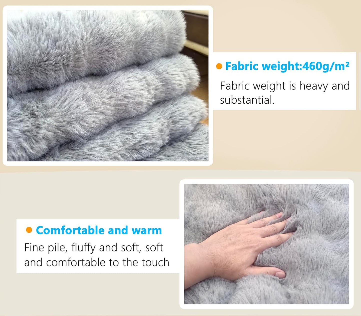 Large Dog Bed with Low-Angle Soft Pillow.Deluxe Dog Bed Fabric Comfortable and Soft.with Non-Slip Bottom, Washable pet Bed for Crate.Color: Grey.
