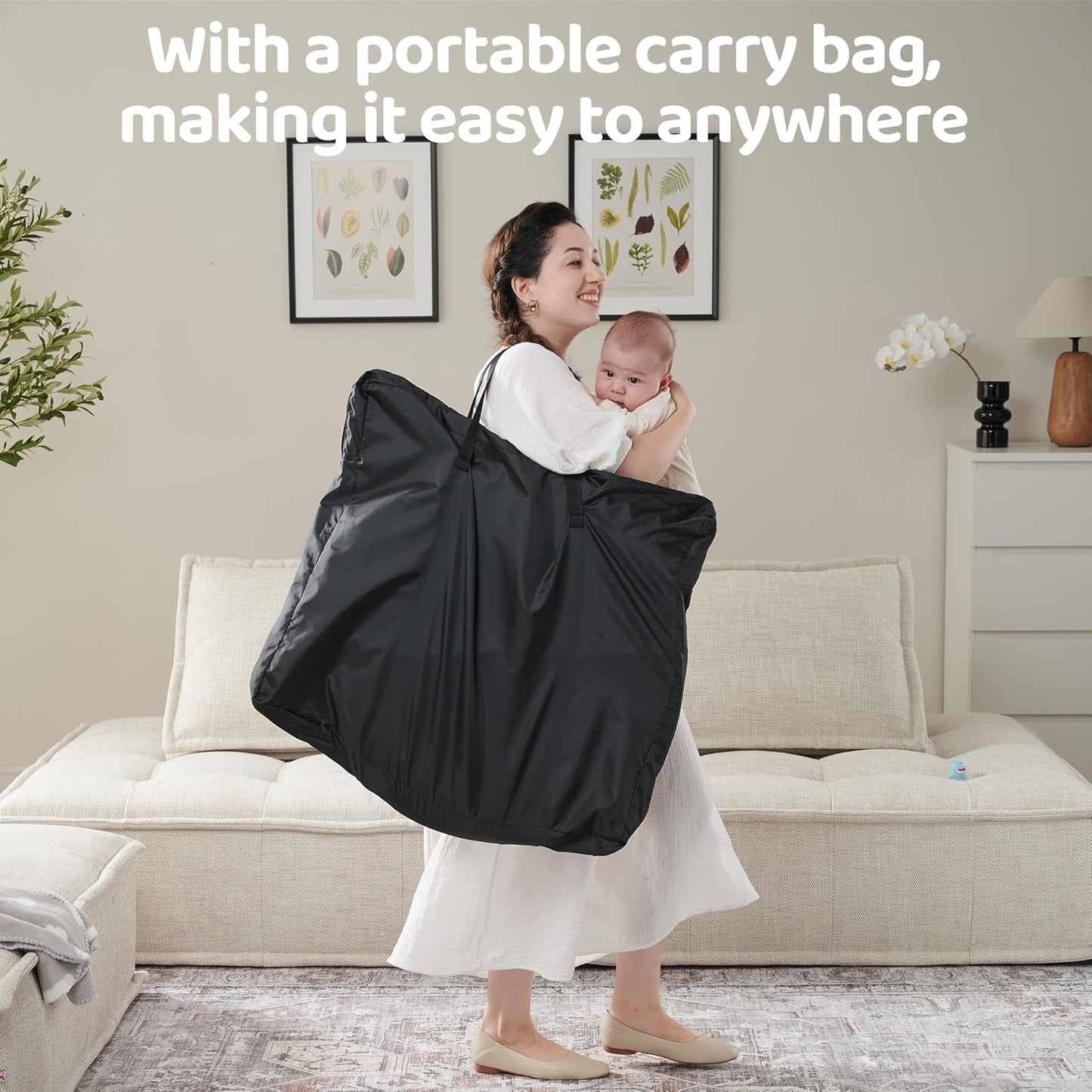 Pamo babe Portable Bassinet and Play Space Baby Dome Travel Crib for Newborn