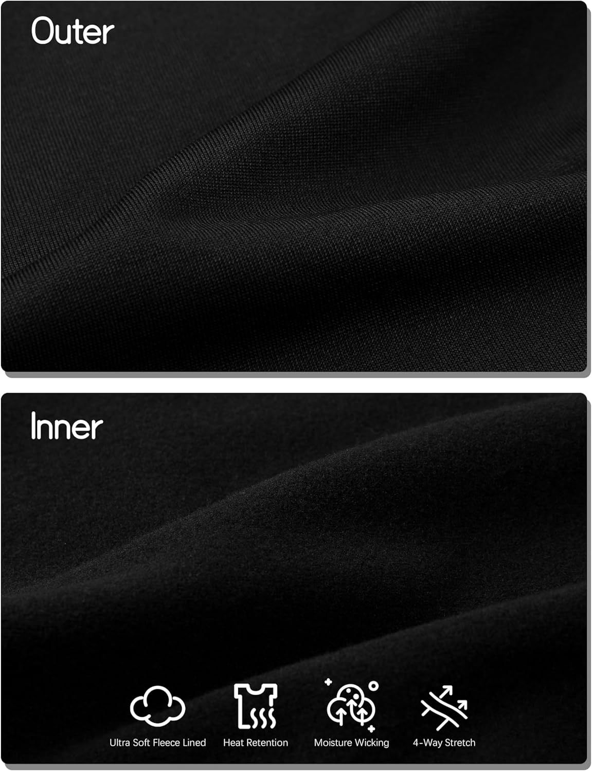 VZV 2T-6Y Toddler Thermal Set Thermal Underwear for Kids Fleece Lined Toddler Base Layer Long Johns for Kids Boys Girls