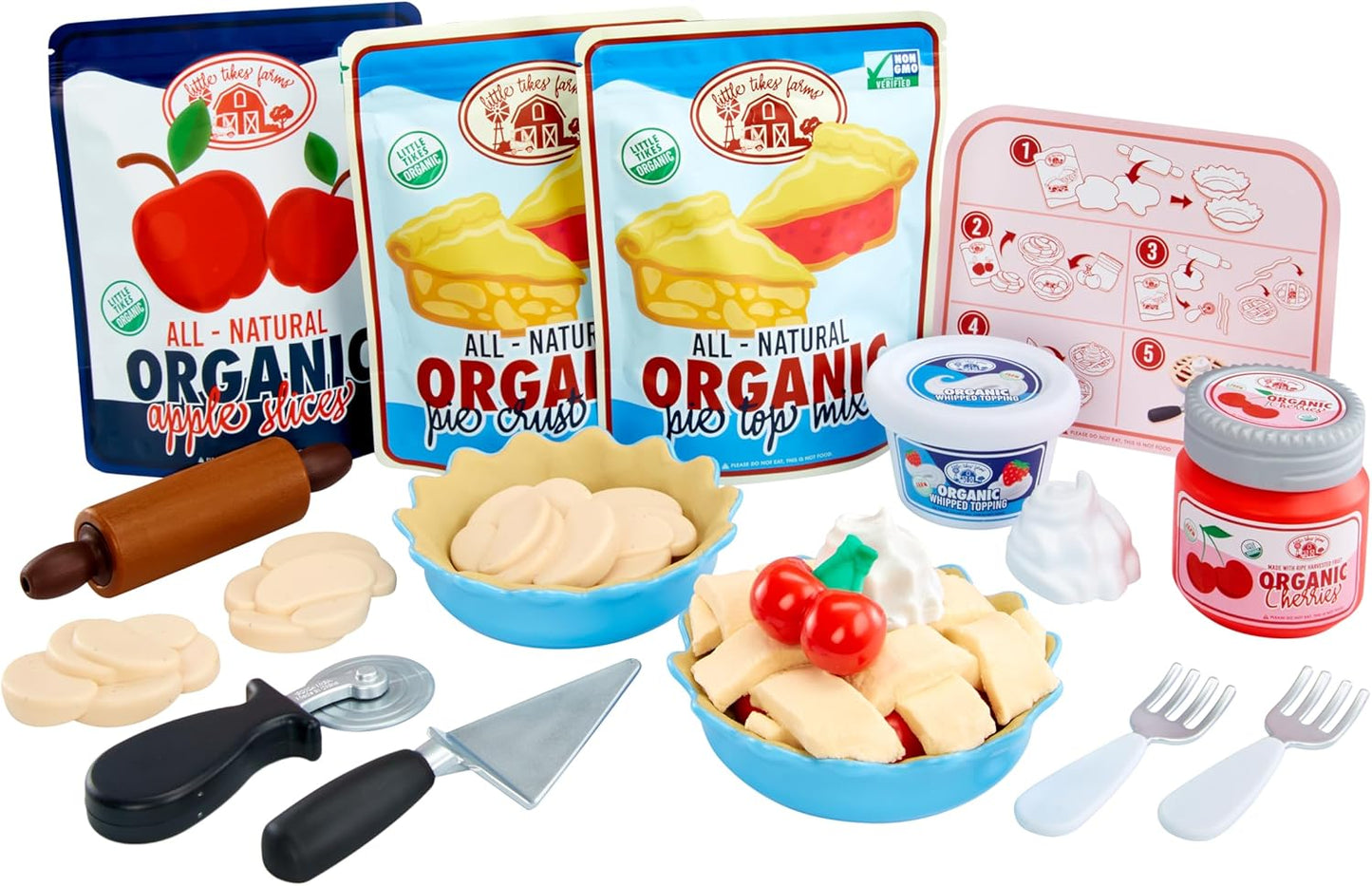 Little Tikes Creative Chefs Pie Kit with Make-It Mix Play Sand, 22 Accessories, Ages 3+