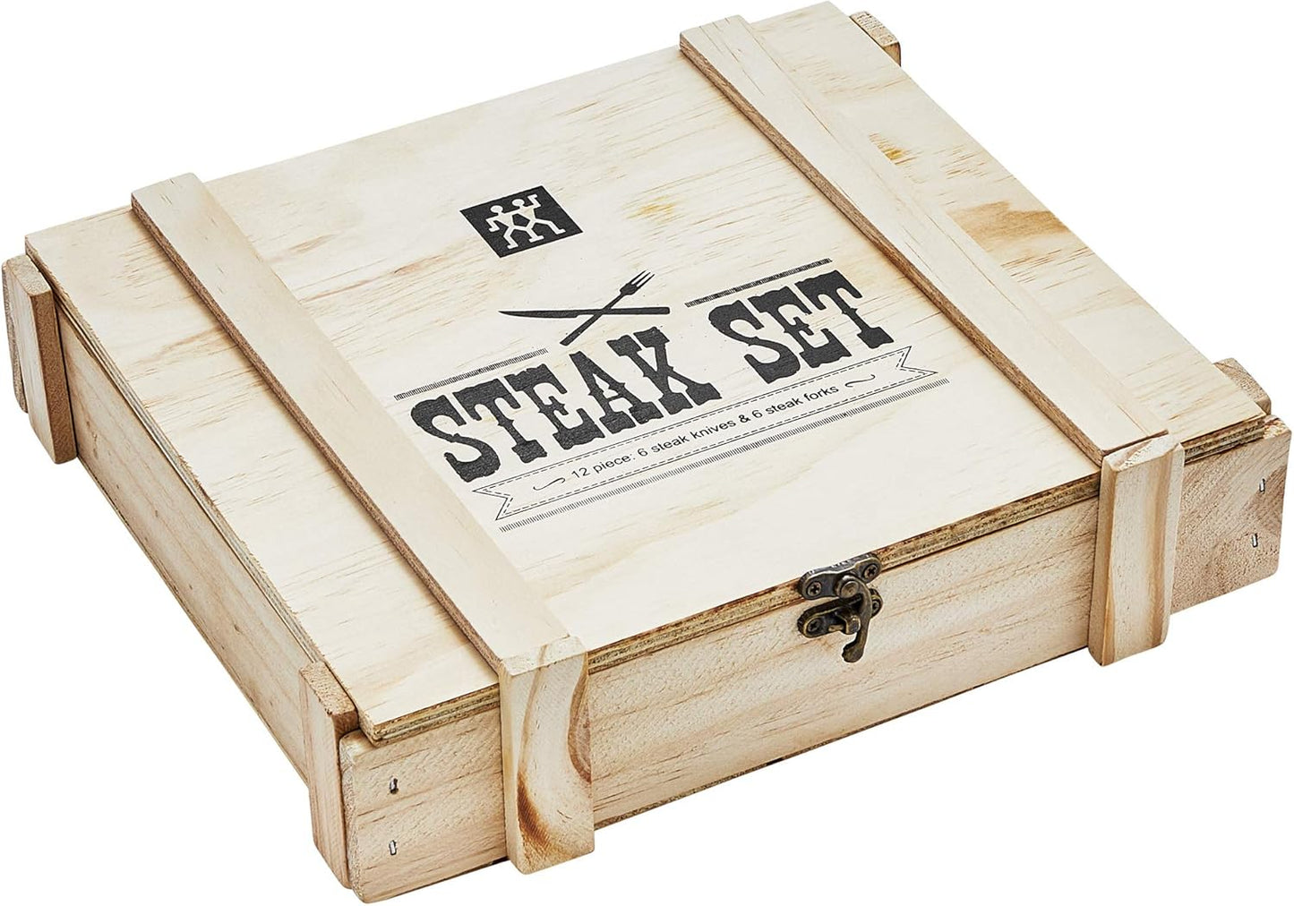 ZWILLING Steak Dinner 12-Piece Set includes forks and steak knives, Gift Set, with Presentation Box