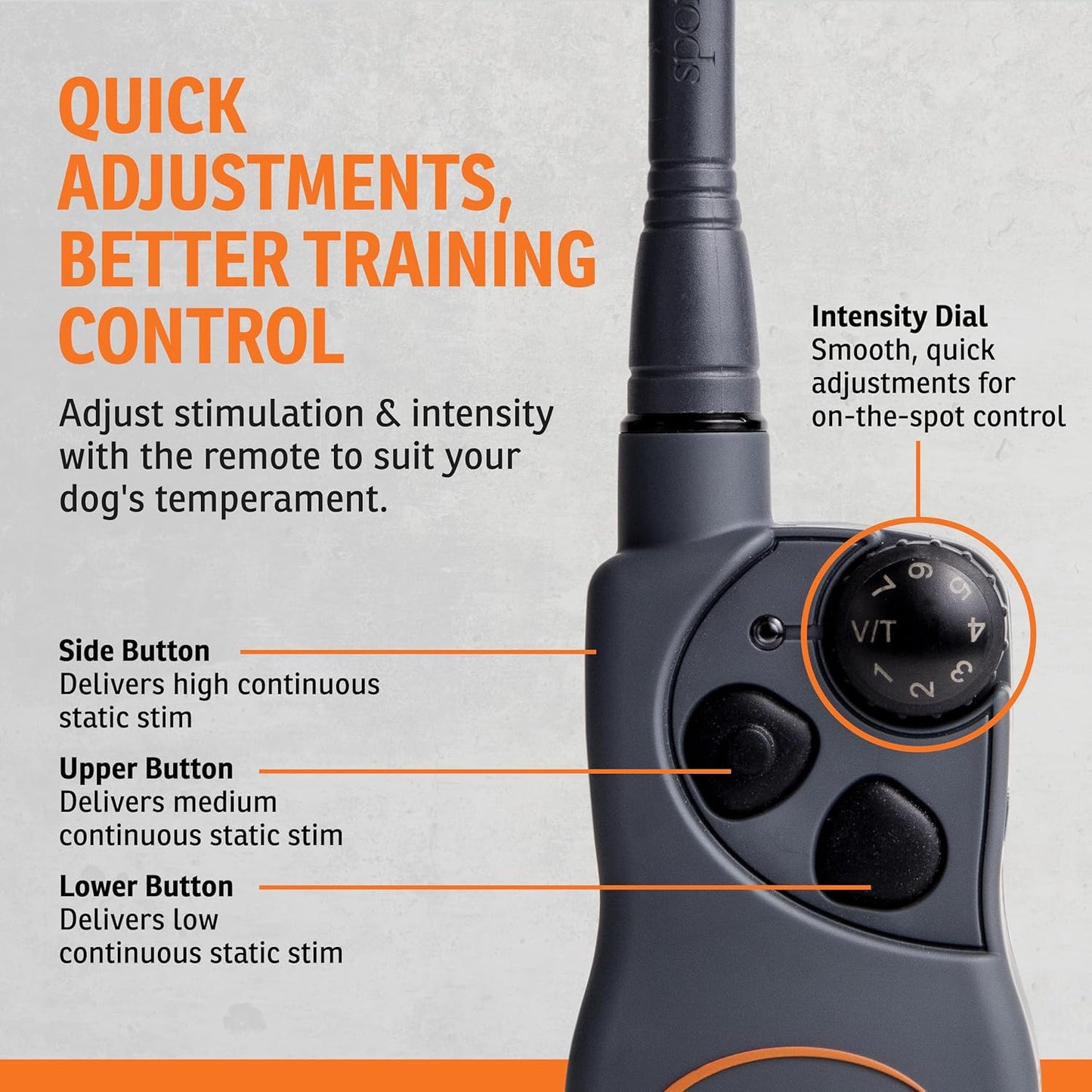SportDOG SportHunter 825X - Remote Training Collar - Half-Mile Range Trainer - Waterproof Dog E-Collar - Quick-Charge Battery - Static, Vibration, & Tone Modes