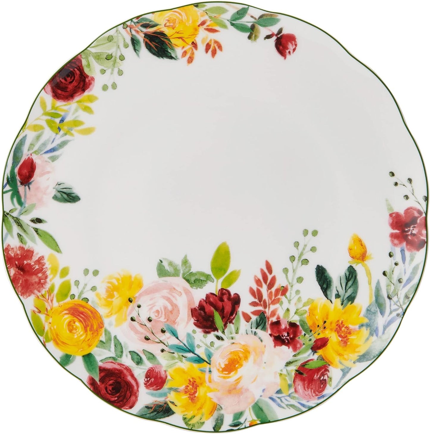Mikasa Clara Bone China Lightweight Chip Resistant 16 Piece Dinnerware Set, Service For 4