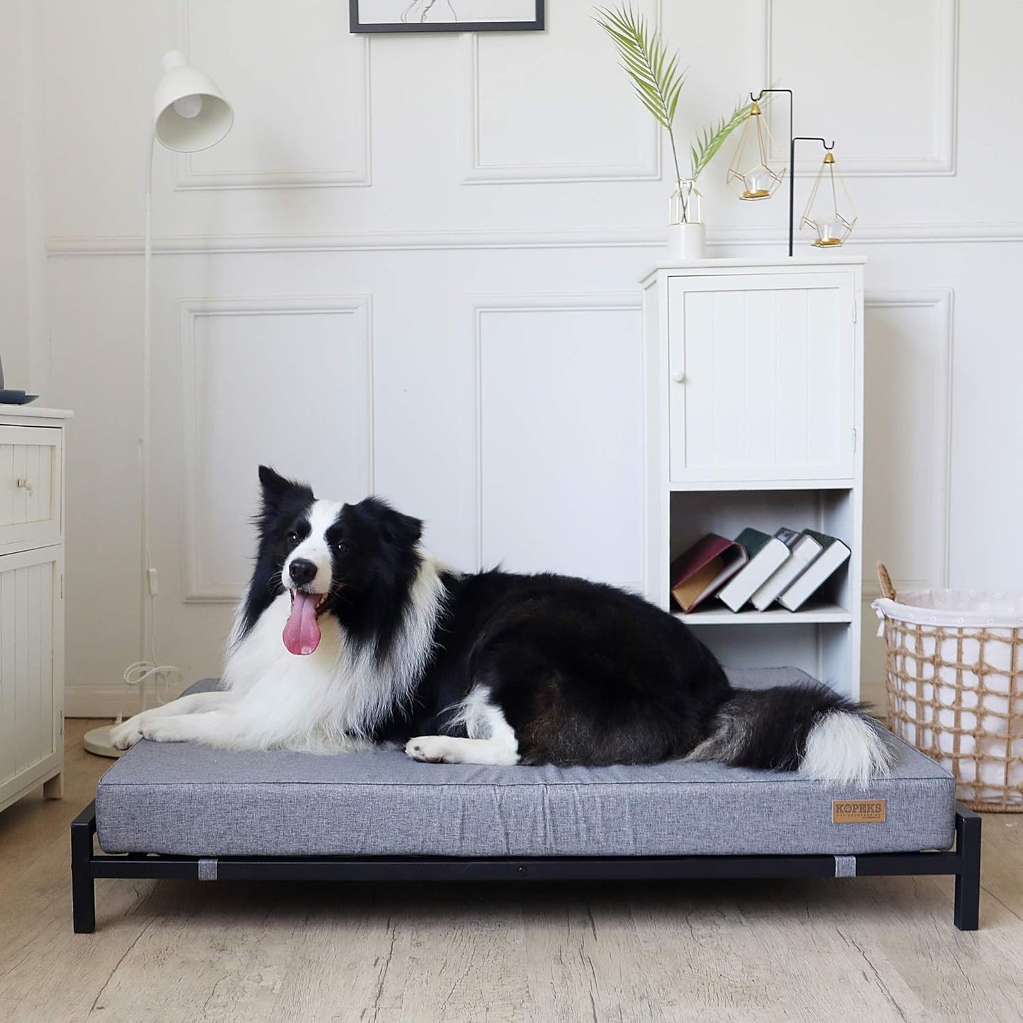 KOPEKS Outdoor Elevated Dog Bed for Large Dogs Raised Dog Bed - Modern Style - Updated Version